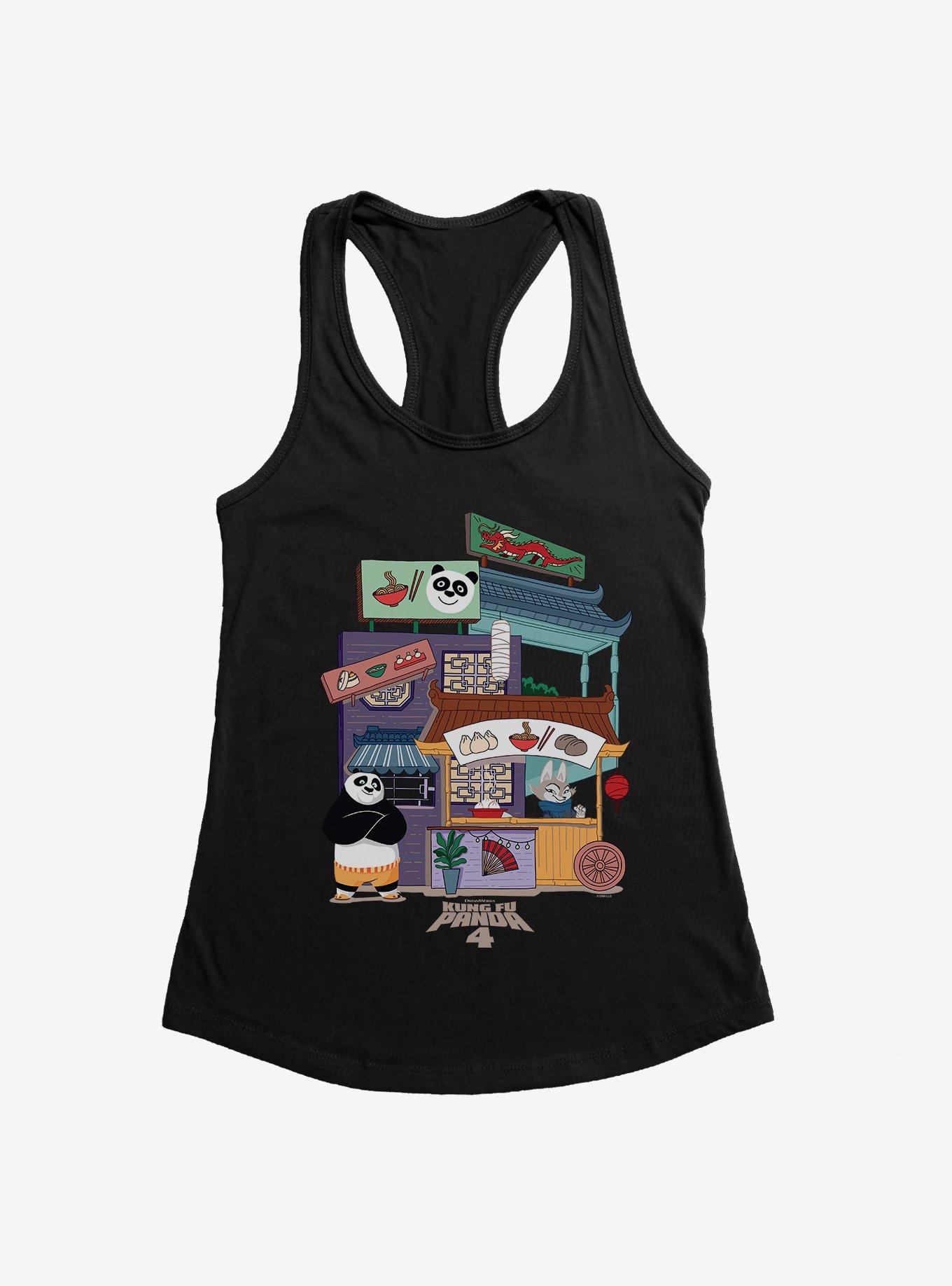 Kung Fu Panda 4 Street Cart Buffet Womens Tank Top