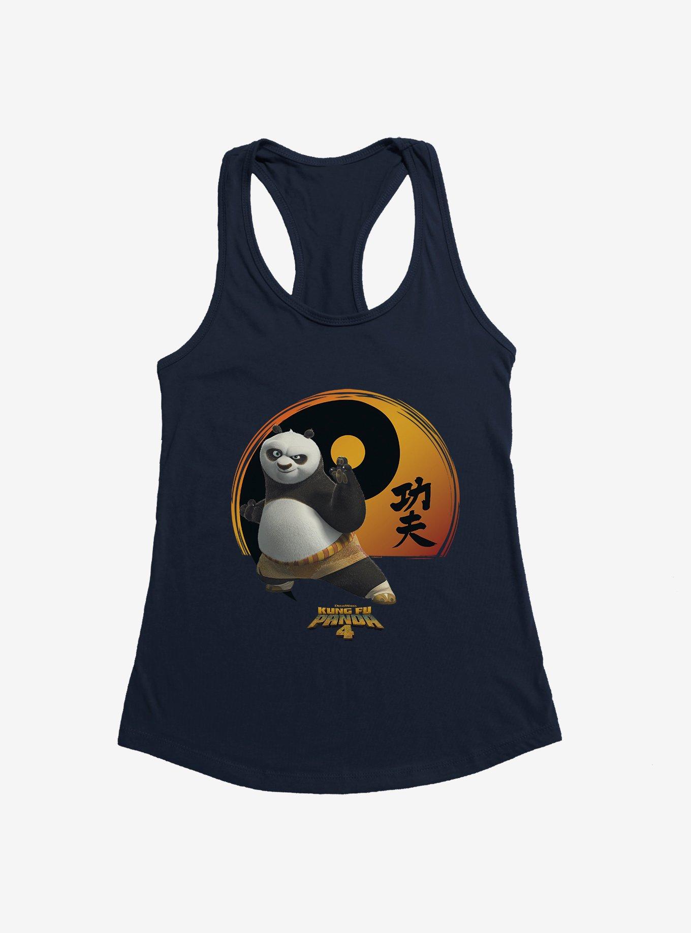 Kung Fu Panda 4 Yin And Yang Symbol Womens Tank Top, MIDNIGHT NAVY, hi-res