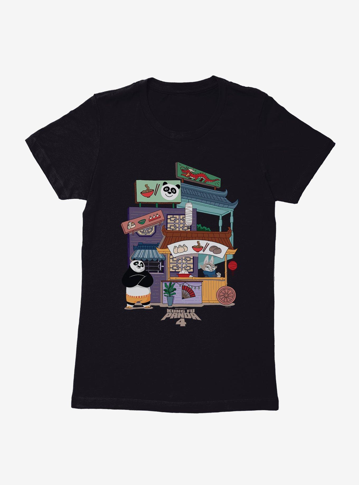 Kung Fu Panda 4 Street Cart Buffet Womens T-Shirt