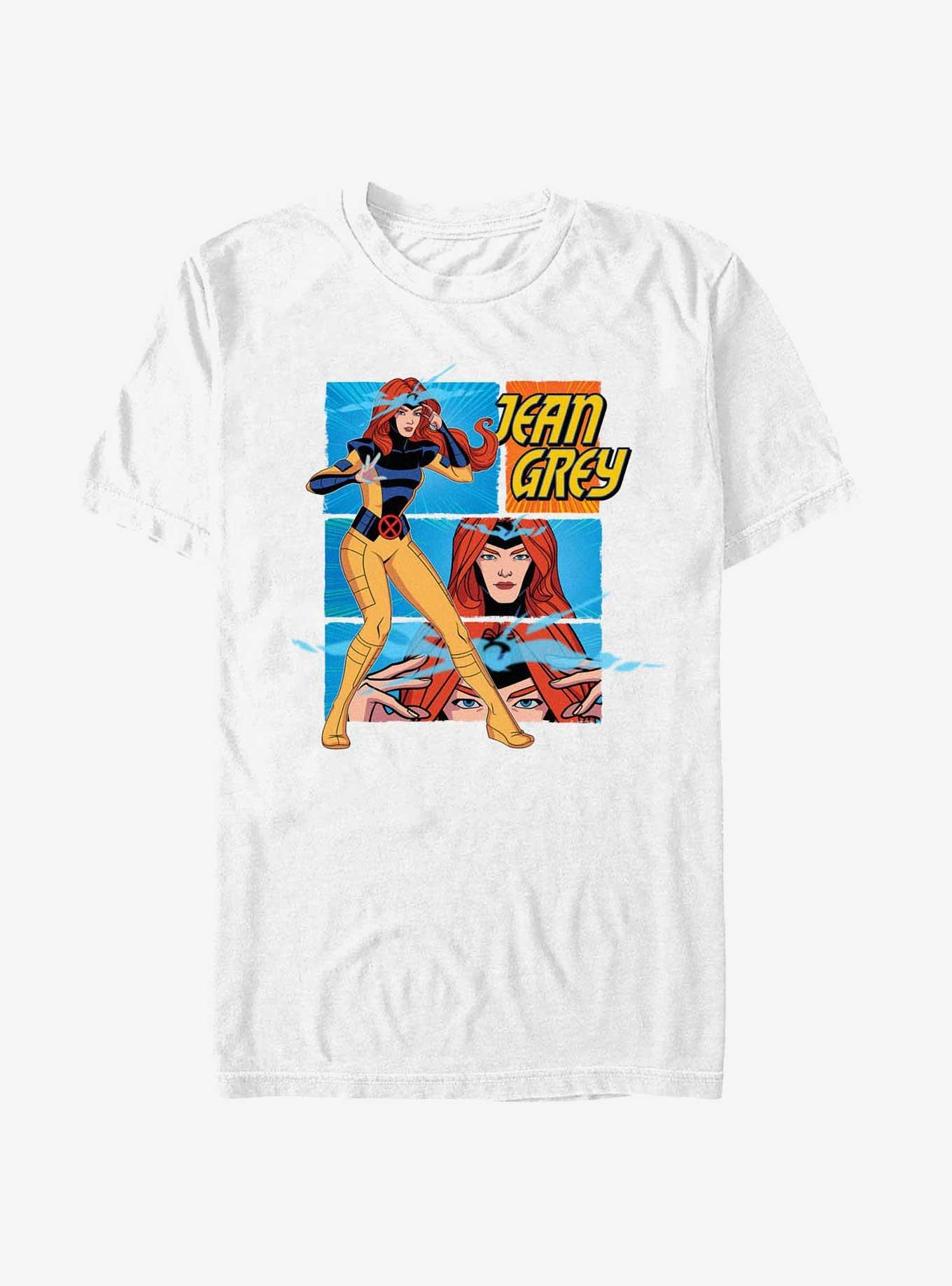 Marvel X-Men '97 Jean Grey Panels T-Shirt, WHITE, hi-res