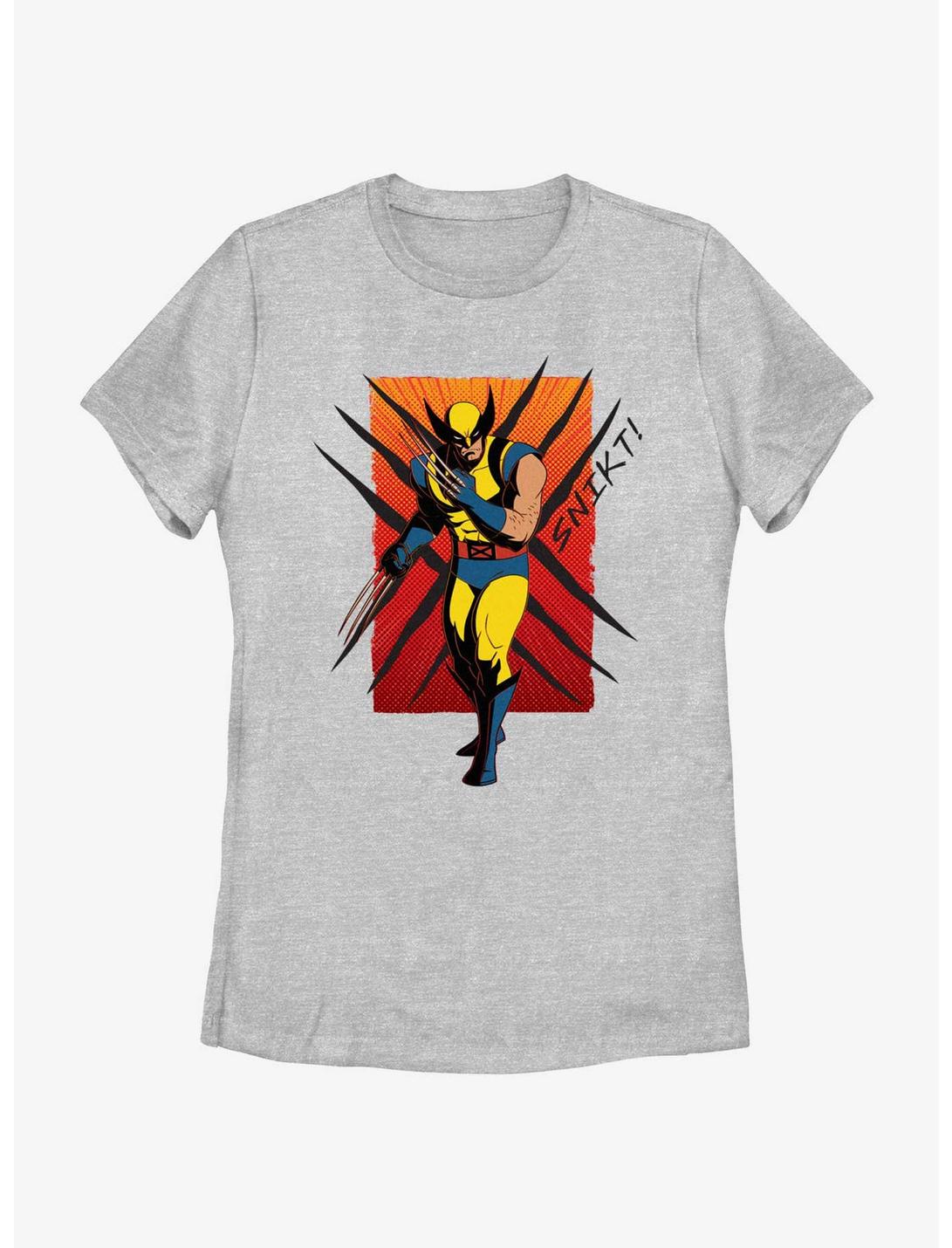 Marvel X-Men '97 Wolverine Snikt Womens T-Shirt, ATH HTR, hi-res