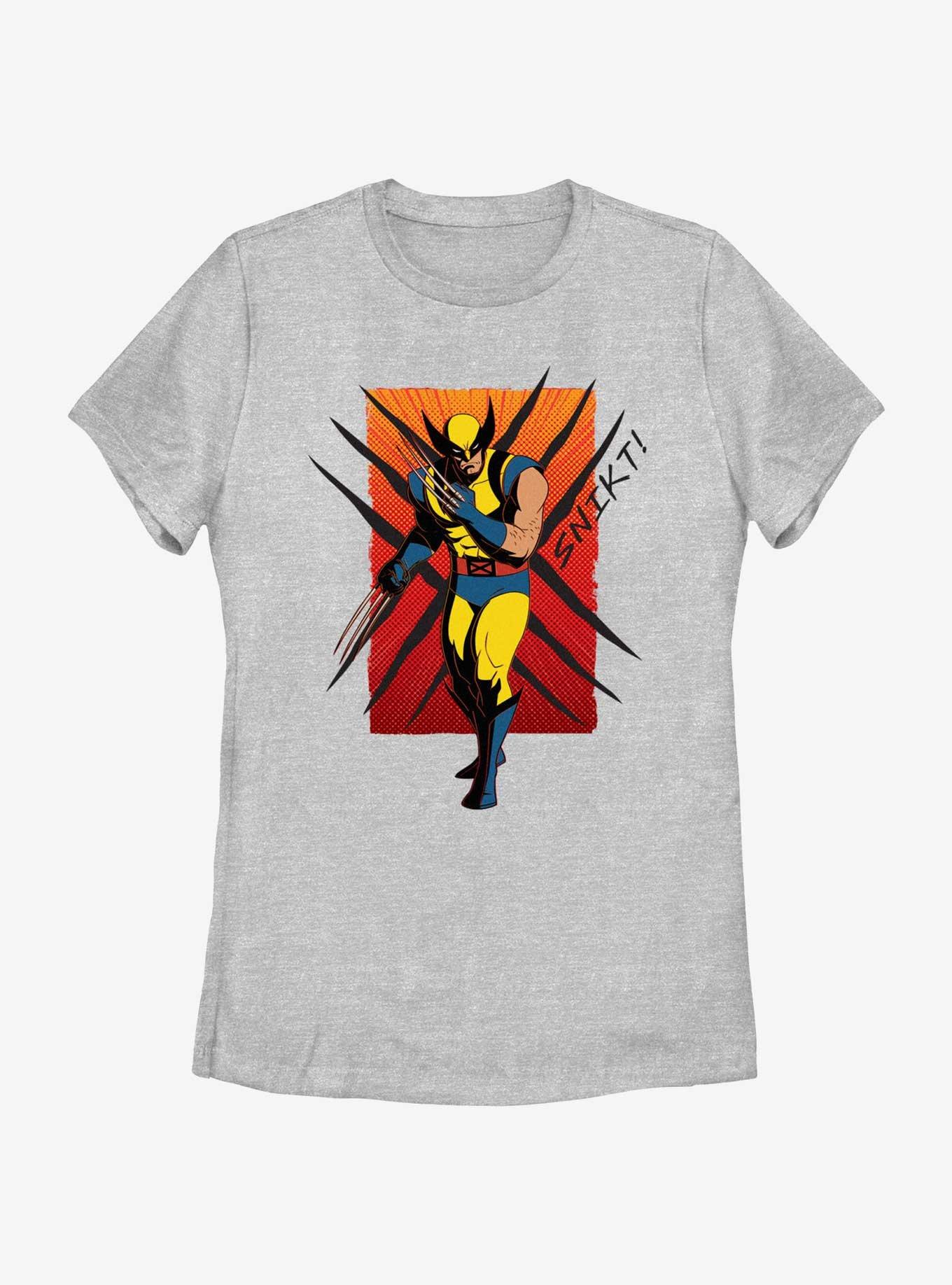Marvel X-Men '97 Wolverine Snikt Womens T-Shirt, ATH HTR, hi-res