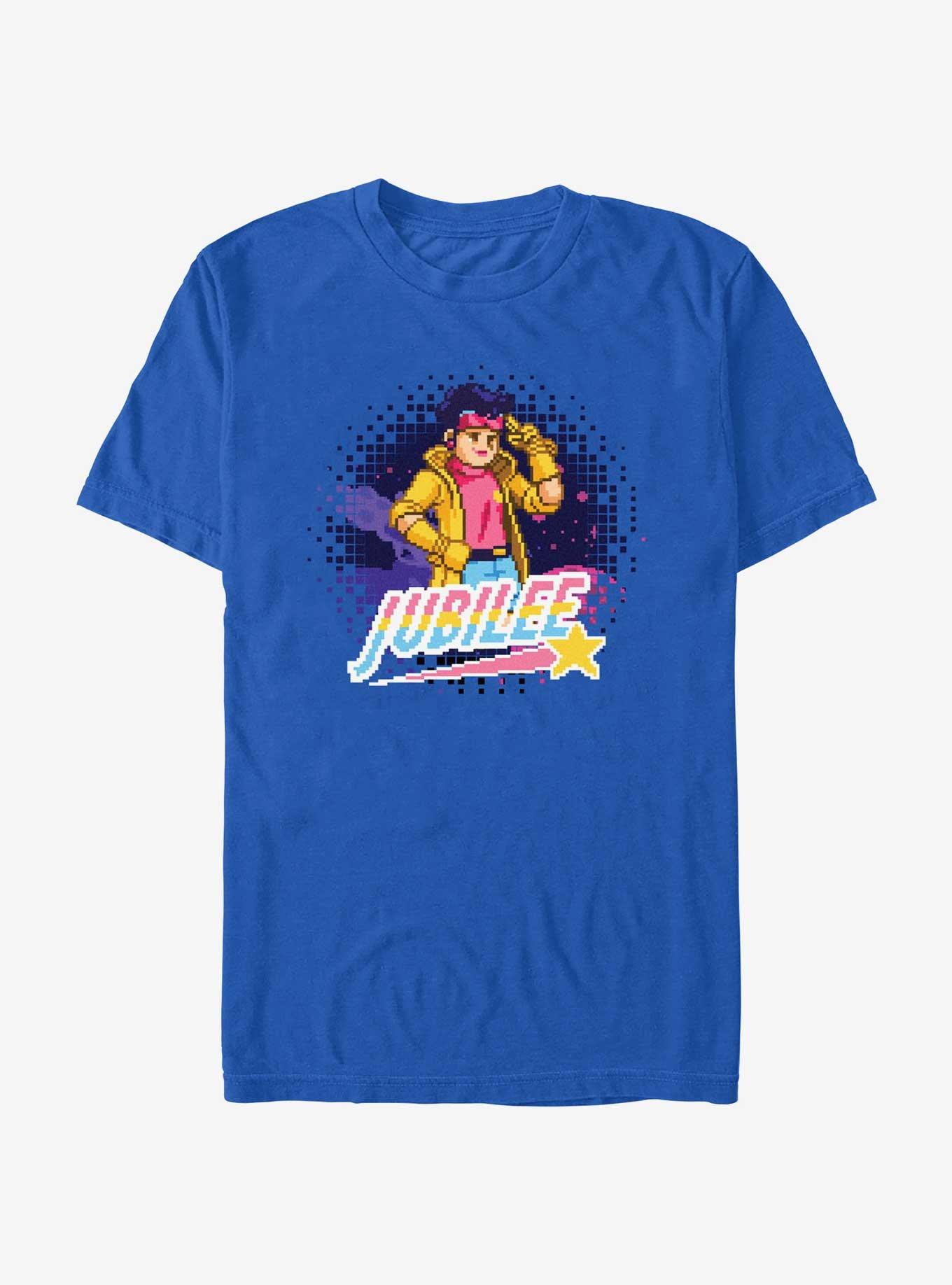 Marvel X-Men '97 8-Bit Jubilee T-Shirt, ROYAL, hi-res
