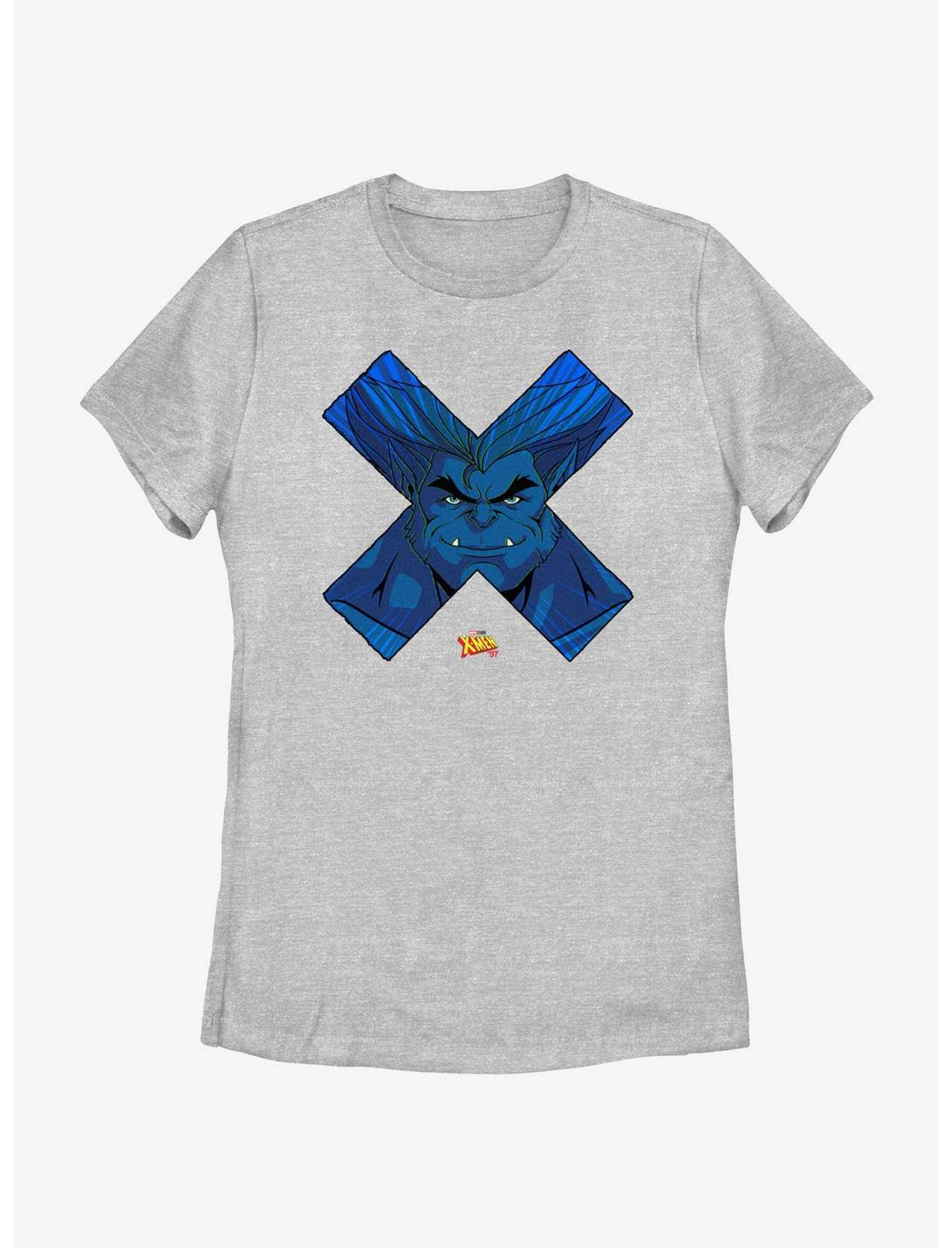 Marvel X-Men '97 Beast Face Womens T-Shirt, ATH HTR, hi-res