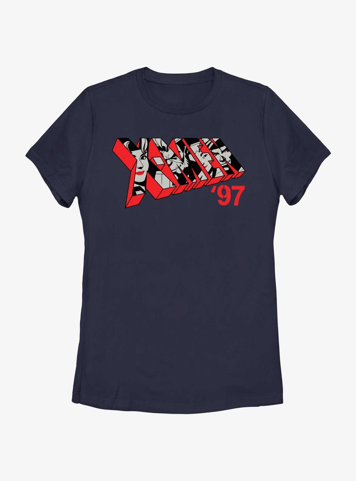 Marvel X-Men '97 Logo Womens T-Shirt, NAVY, hi-res