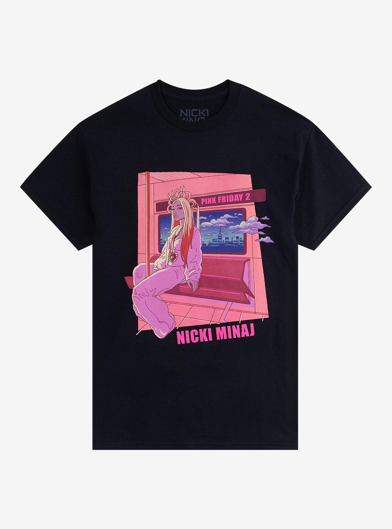 Nicki Minaj Pink Friday 2 Subway T-Shirt, BLACK, hi-res