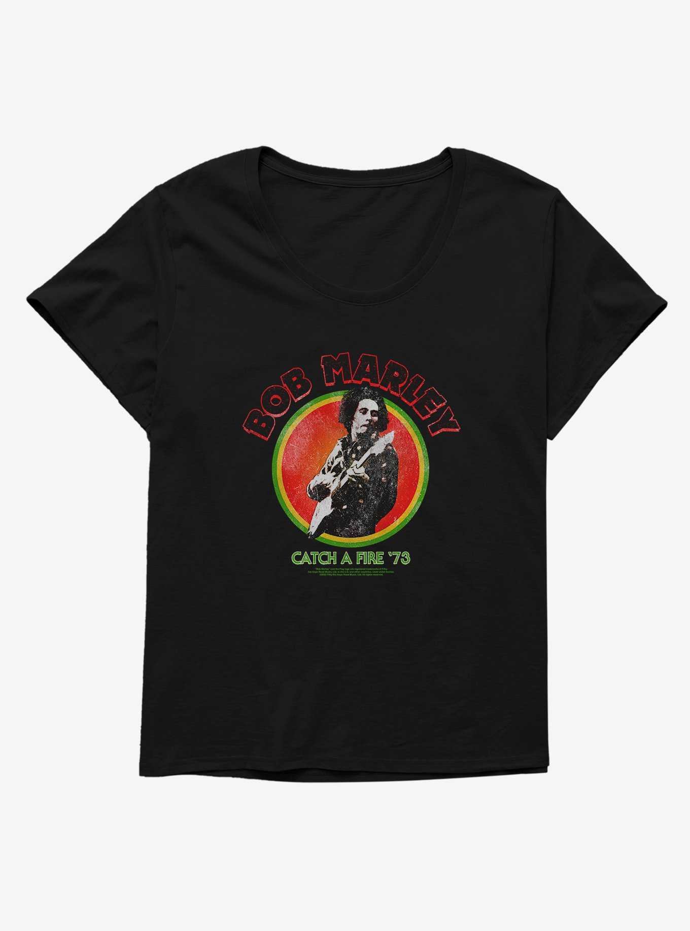 Bob Marley Catch A Fire '73 Girls T-Shirt Plus Size, , hi-res