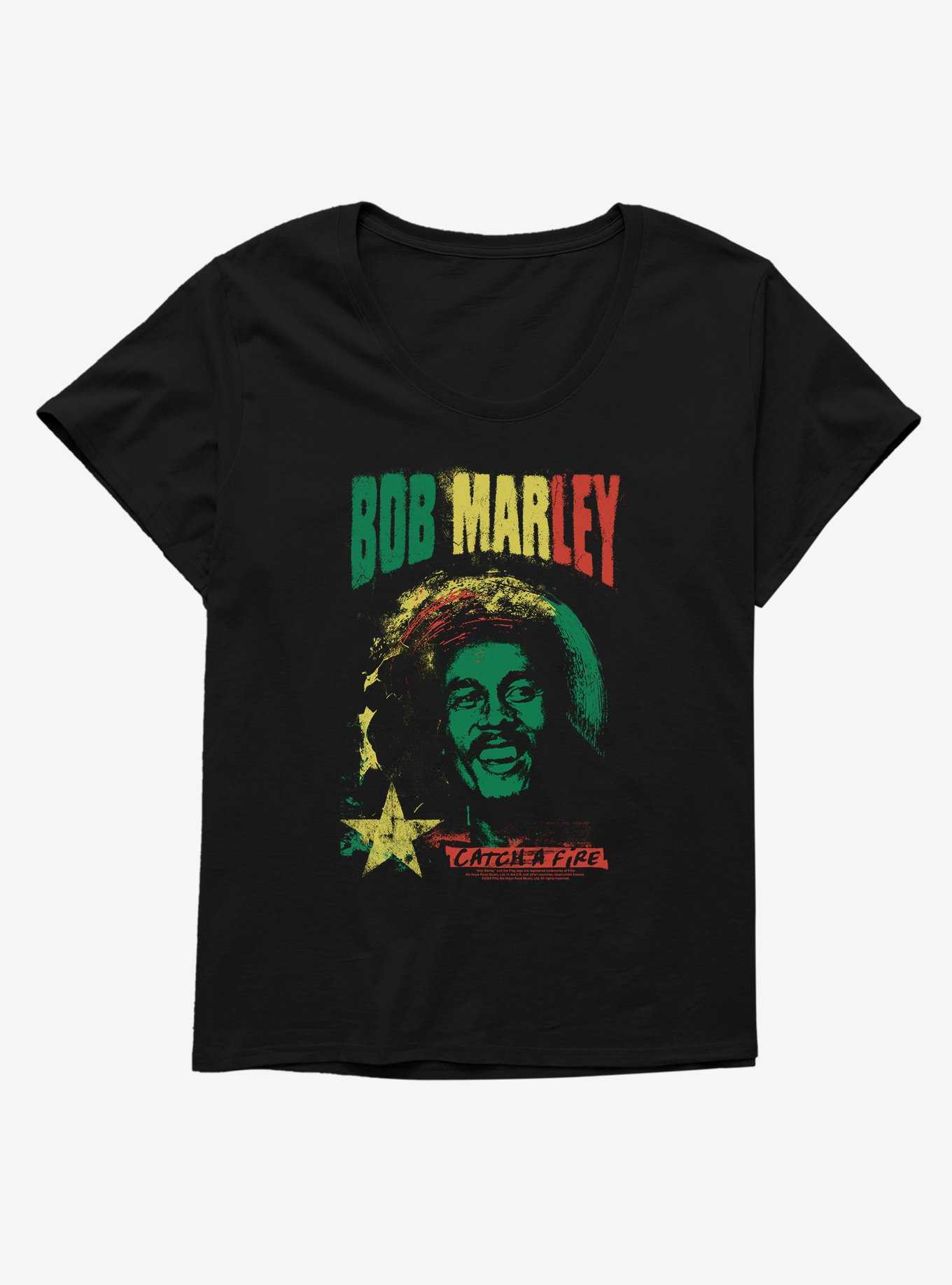 Bob Marley Catch A Fire Girls T-Shirt Plus Size, , hi-res