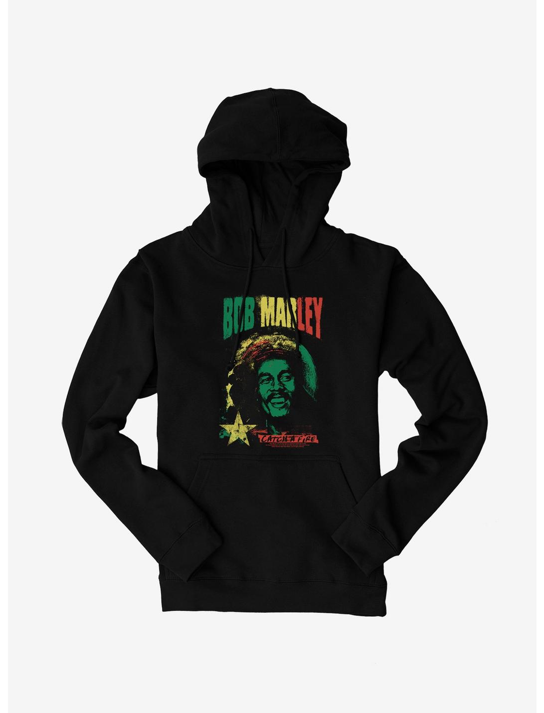 Bob Marley Catch A Fire Hoodie, BLACK, hi-res
