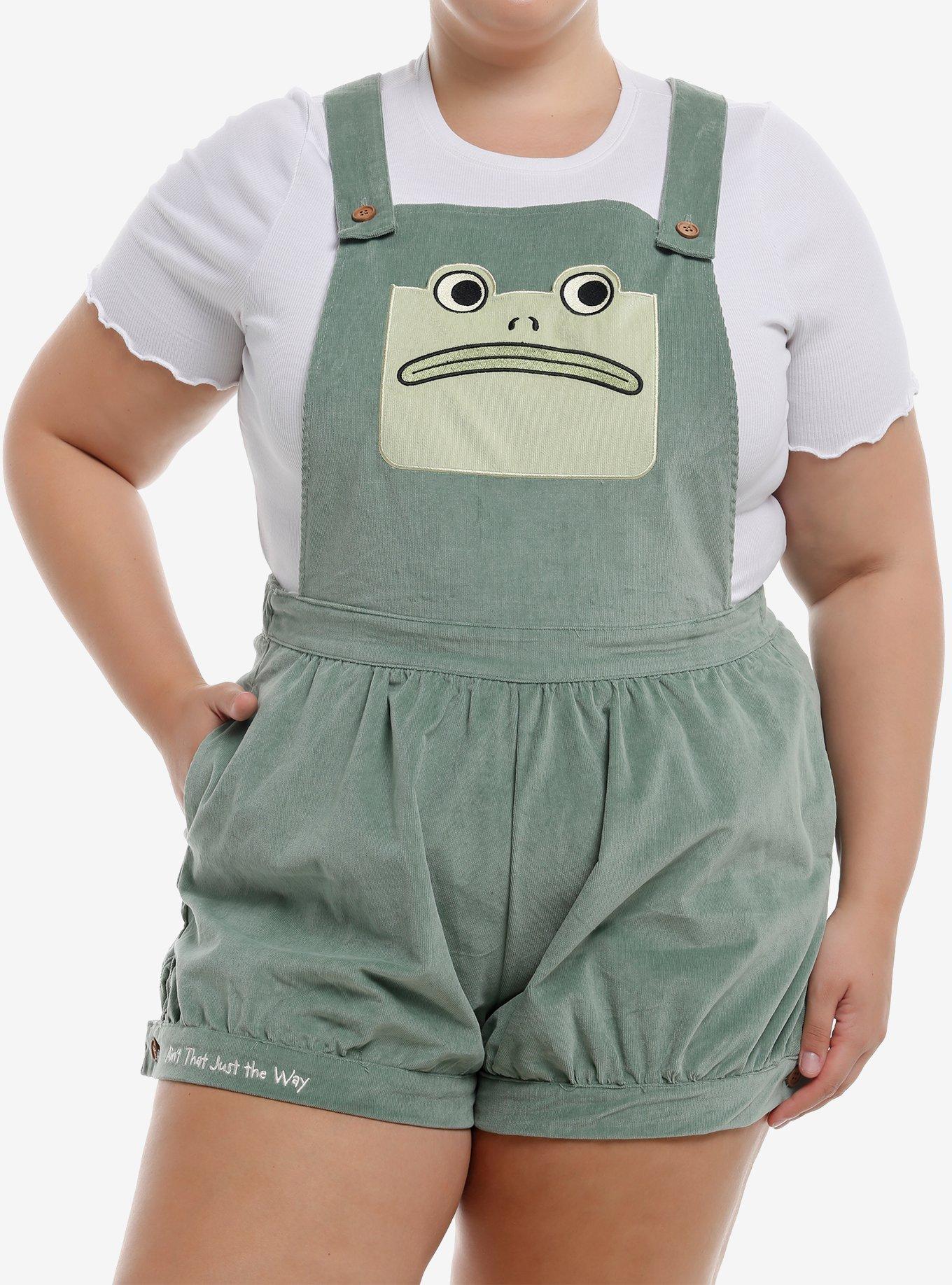 Over The Garden Wall Greg Frog Shortalls Plus Size, , hi-res