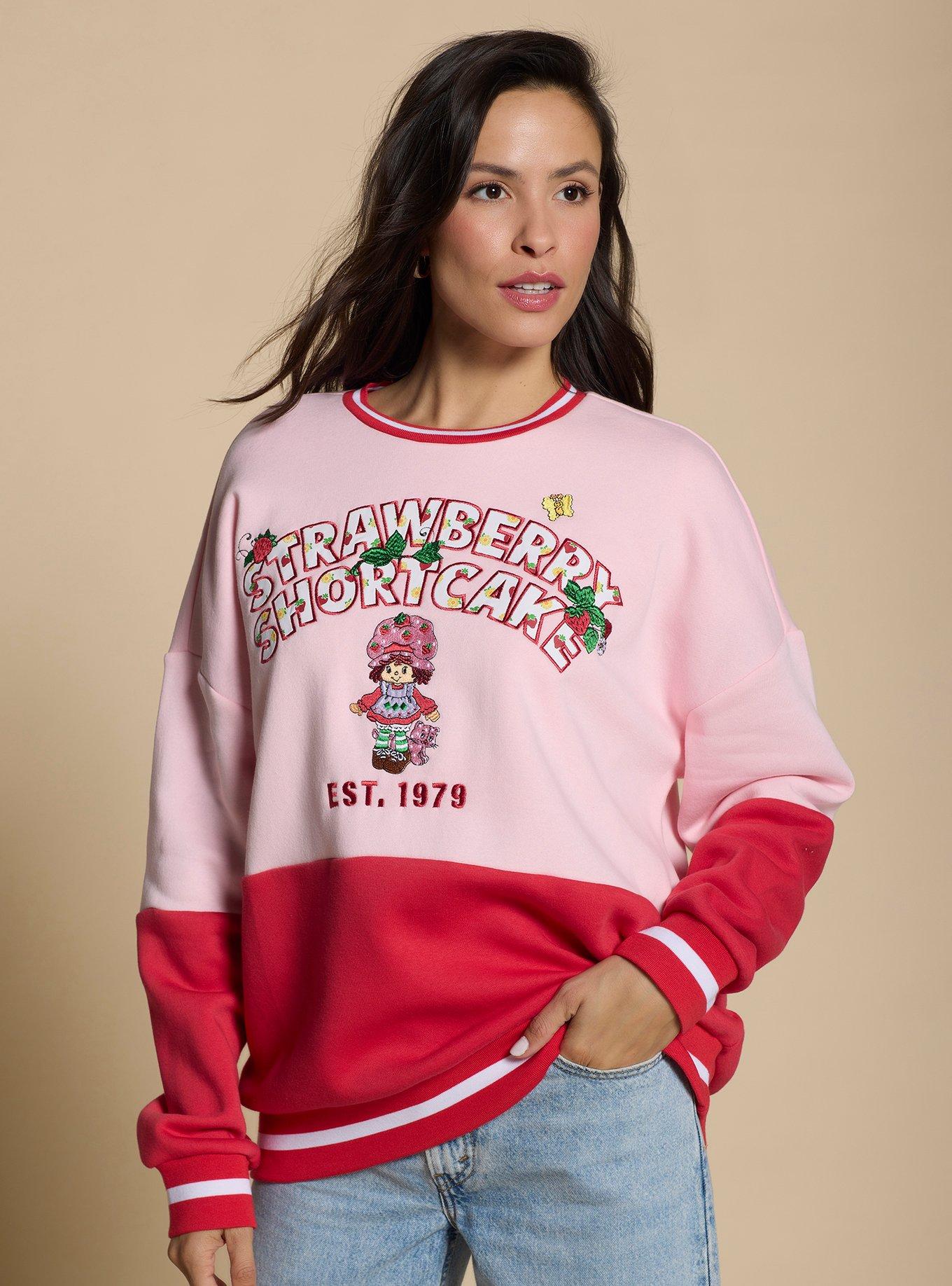 Strawberry Shortcake Portrait Panel Women's Crewneck - BoxLunch Exclusive, , hi-res