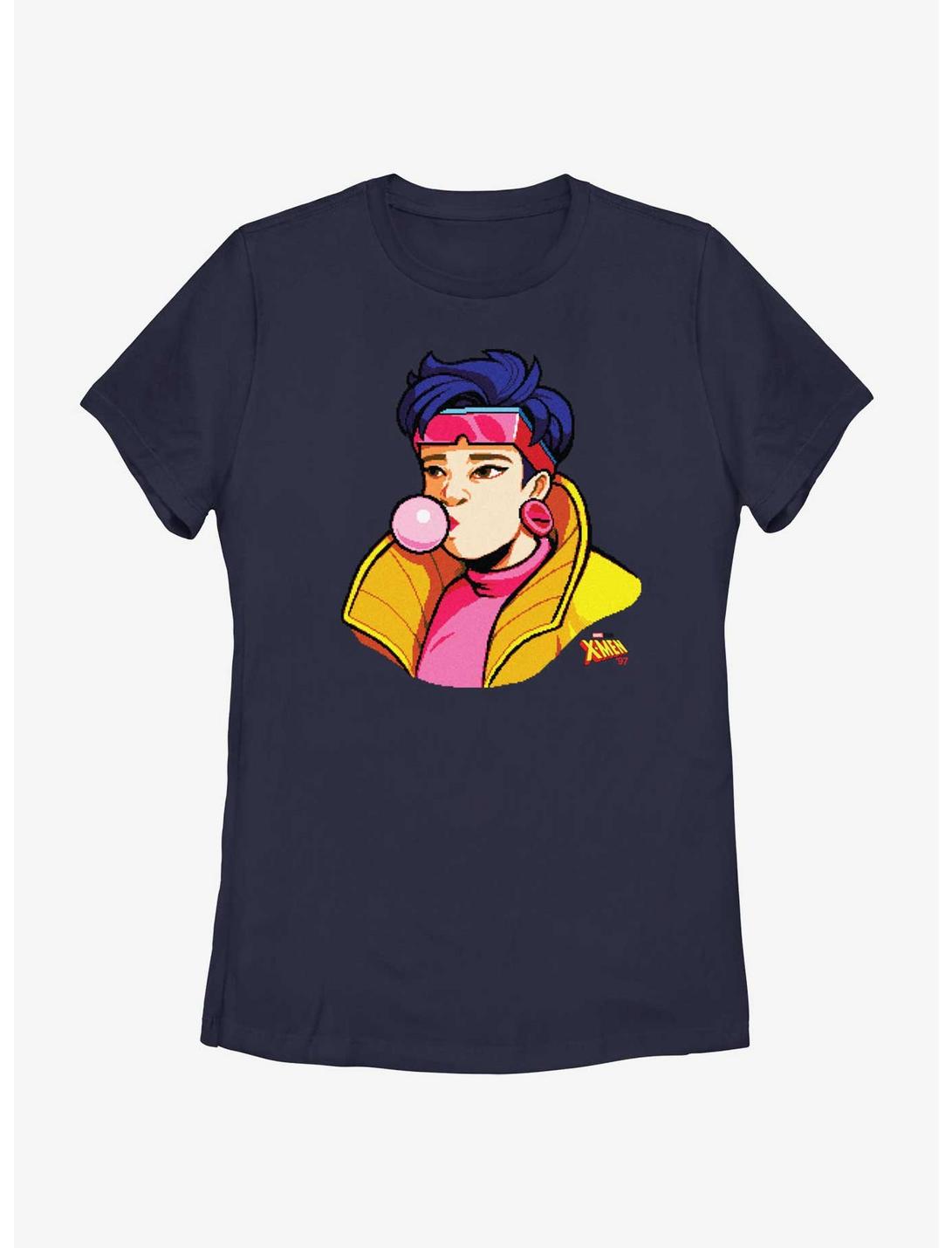 Marvel X-Men '97 Jubilee Bubblegum 8-Bit Womens T-Shirt, NAVY, hi-res