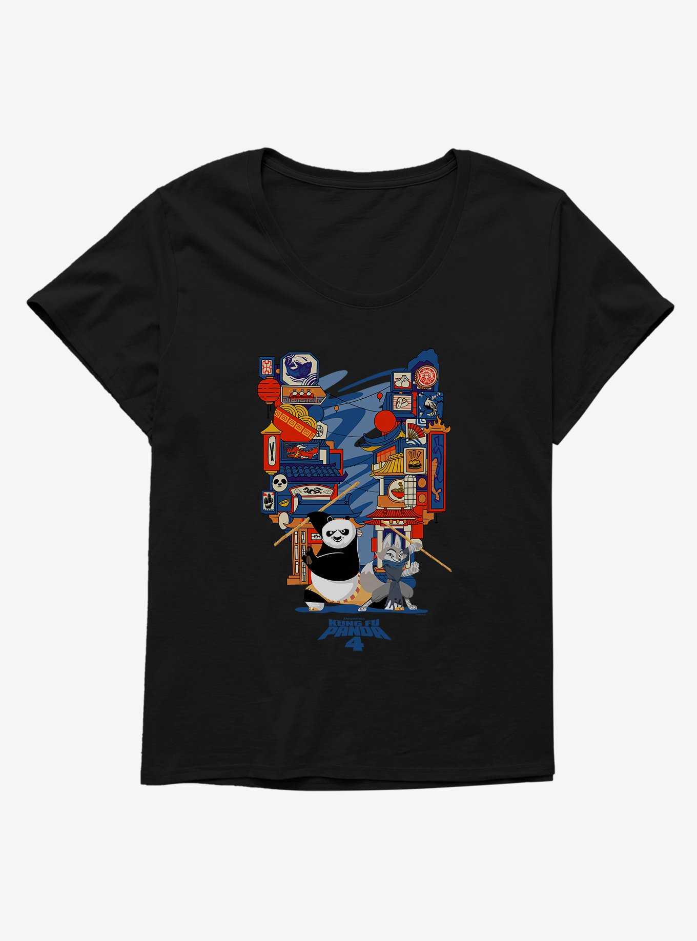 Kung Fu Panda 4 The Big City Womens T-Shirt Plus Size, , hi-res