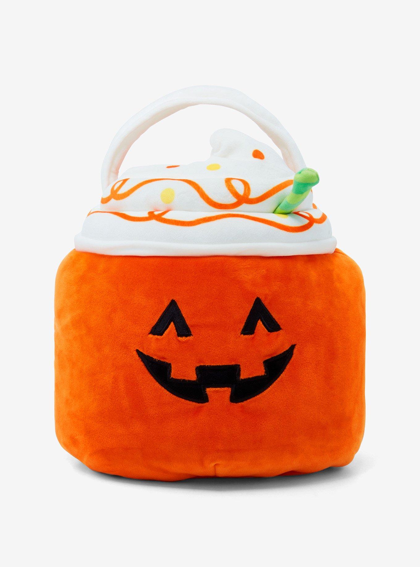 Squishmallows Lester Pumpkin Latte Plush Halloween Treat Pail