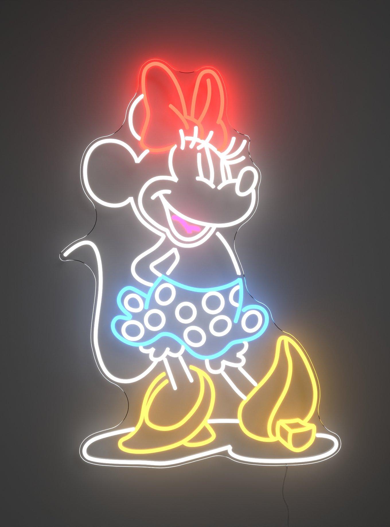 Disney Minnie Mouse Figural LED Neon Wall Light | BoxLunch
