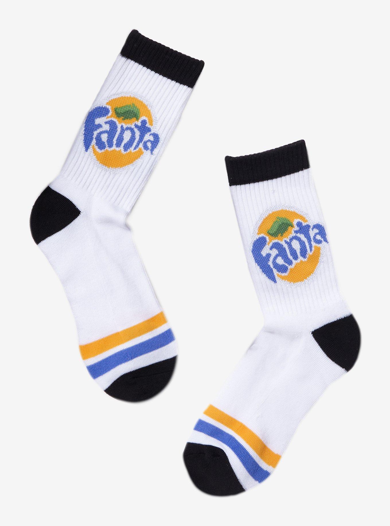 Fanta Orange Glitter Crew Socks, , hi-res