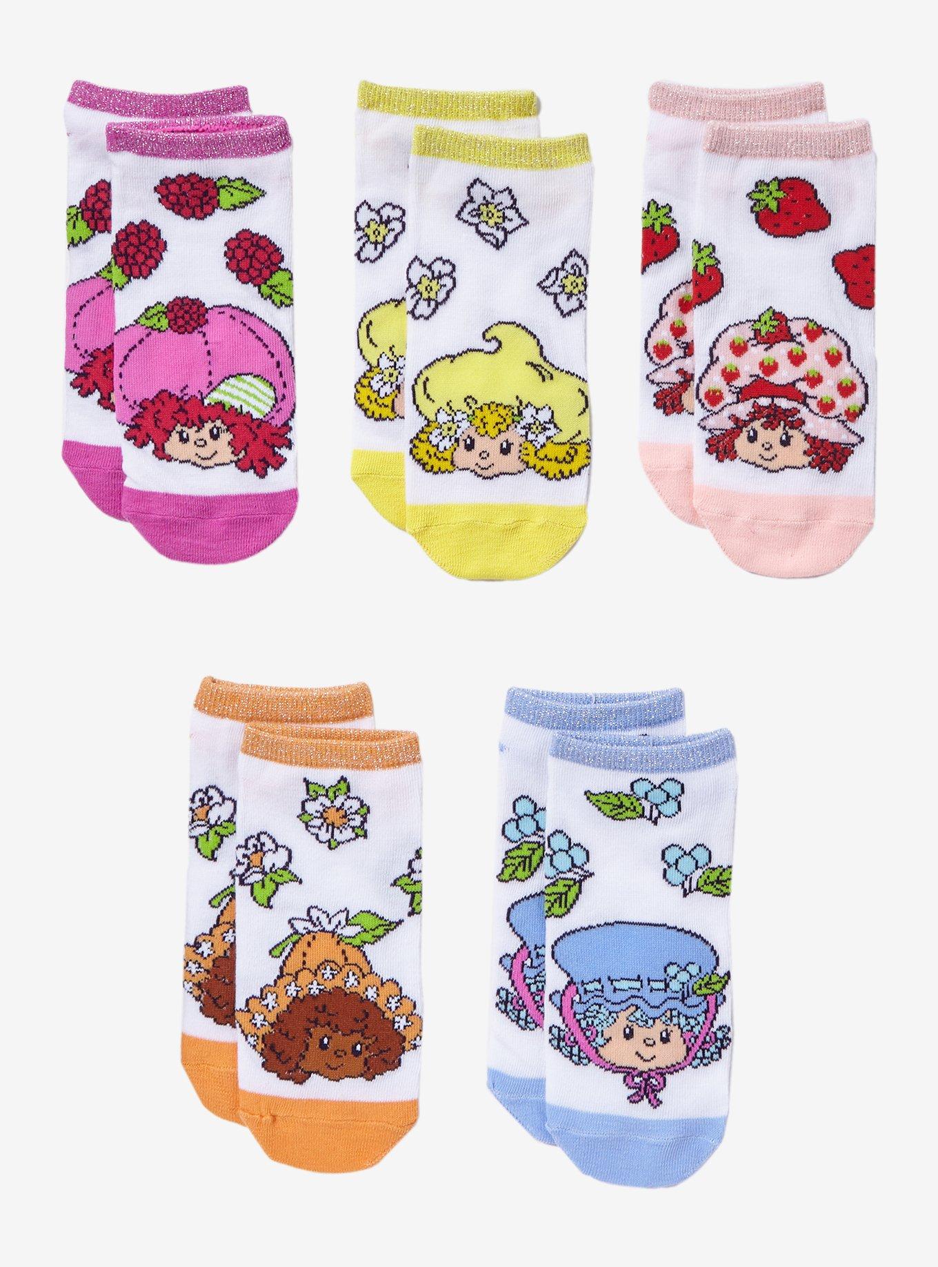 Strawberry Shortcake Friends No=Show Socks 5 Pair, , hi-res