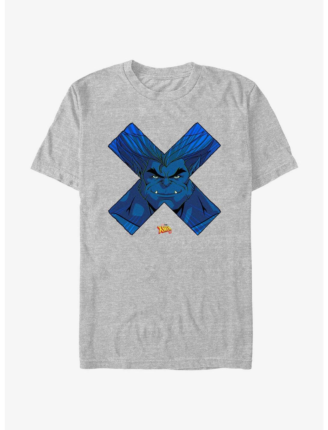 X-Men '97 Beast Face T-Shirt, ATH HTR, hi-res
