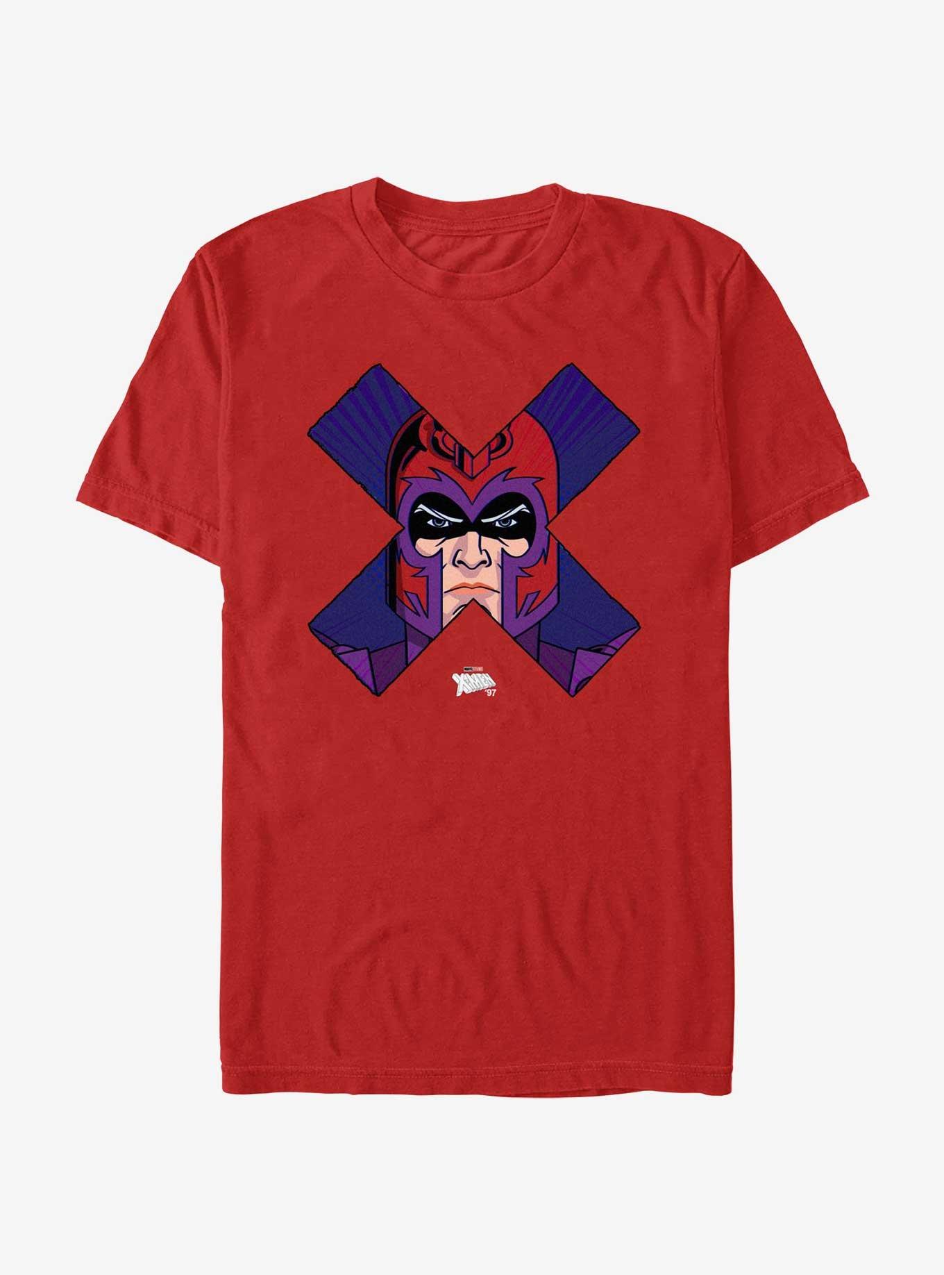 X-Men '97 Magneto Face T-Shirt, RED, hi-res