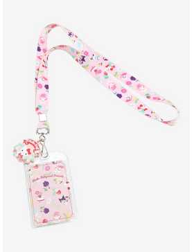 Sanrio Hello Kitty and Friends Floral Allover Print Lanyard - BoxLunch Exclusive, , hi-res