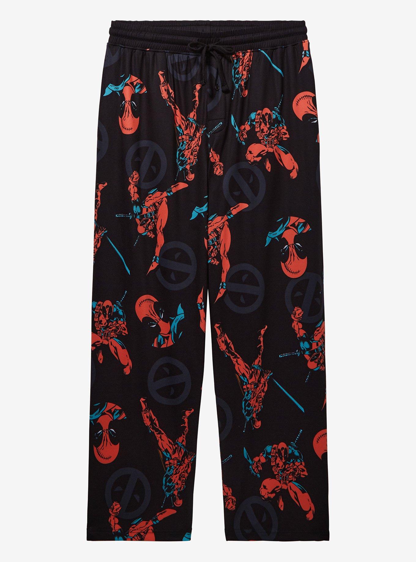 Marvel Deadpool Allover Print Sleep Pants &mdash; BoxLunch Exclusive, , hi-res