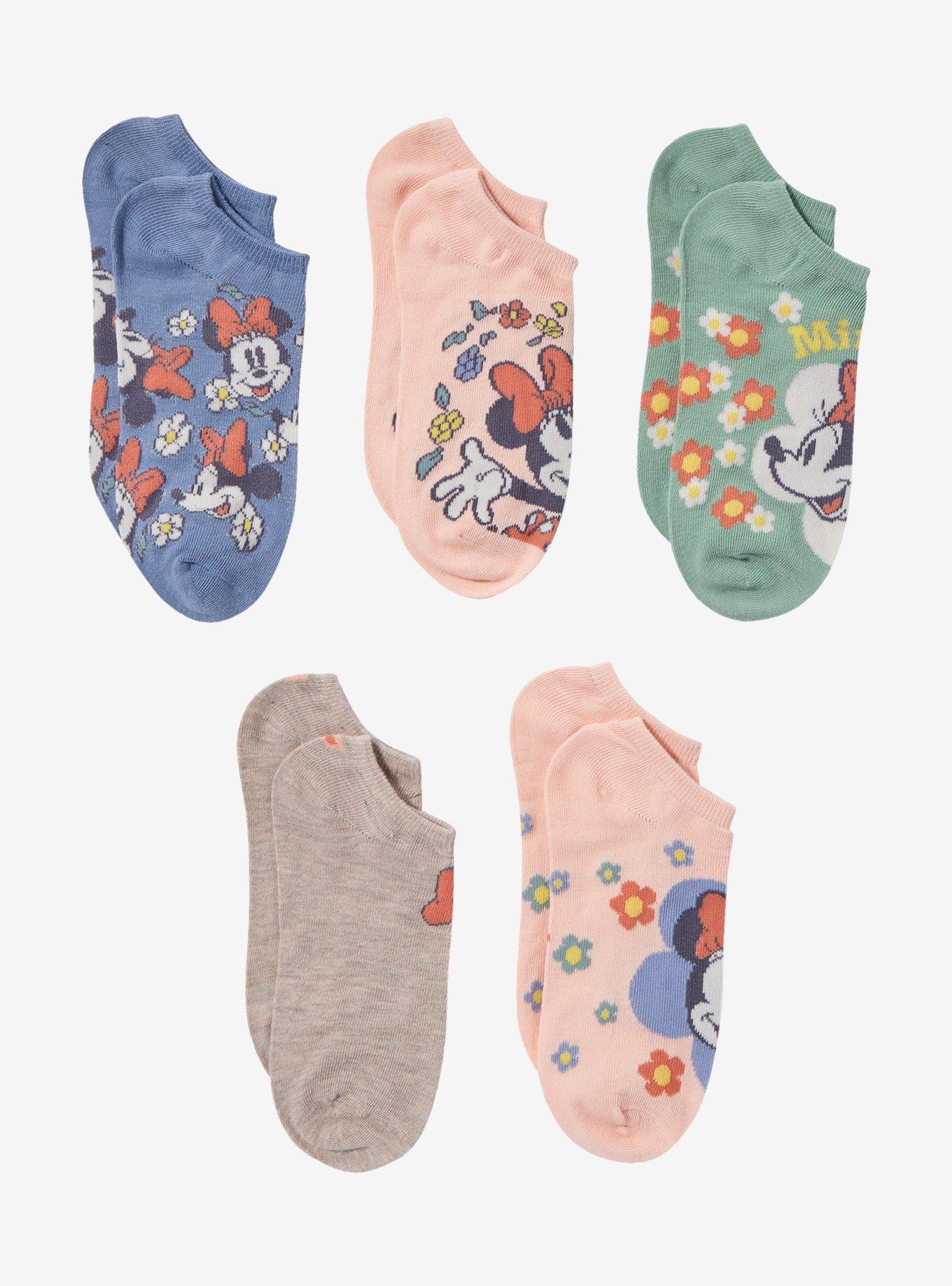 Disney Minnie Mouse Floral Sock Set, , hi-res