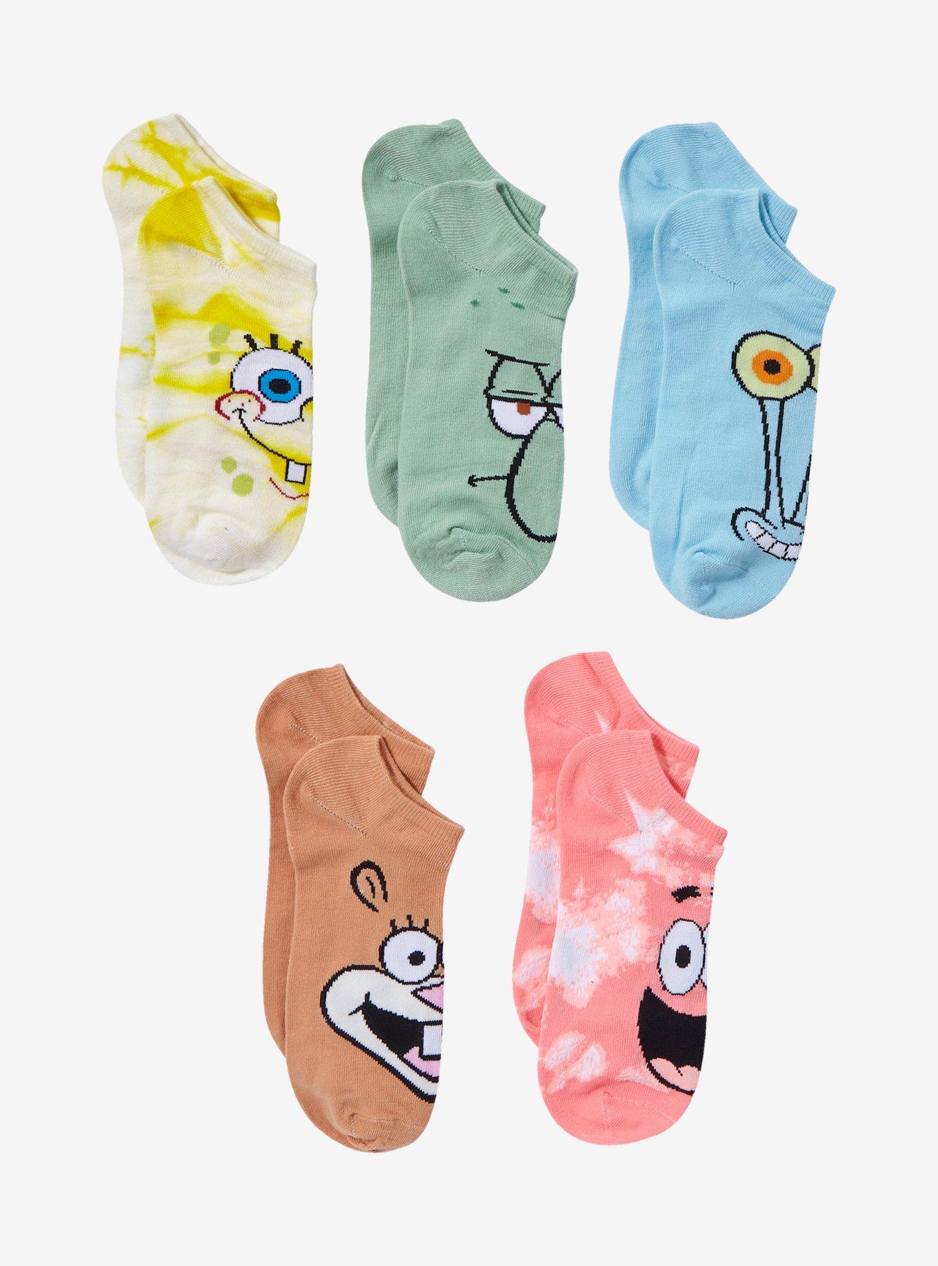 SpongeBob SquarePants Characters Sock Set, , hi-res