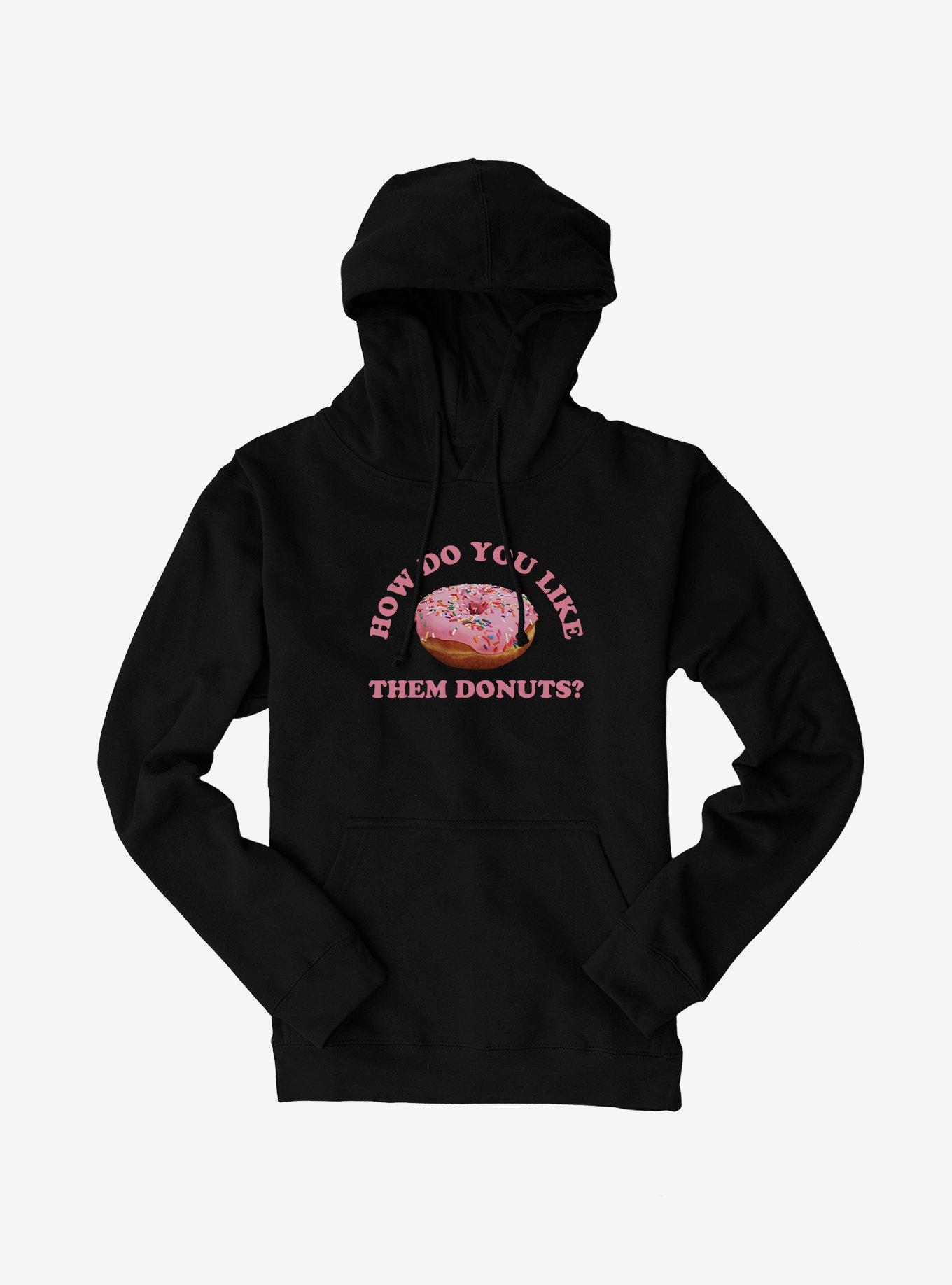 Hot Topic How Do You Like Them Donuts Hoodie, BLACK, hi-res