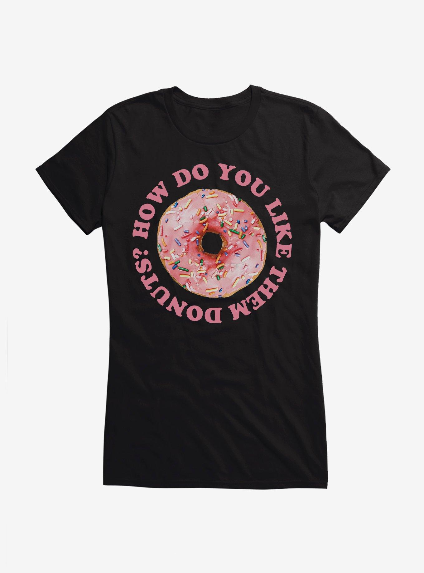 Pink Sprinkle Donut Girls T-Shirt