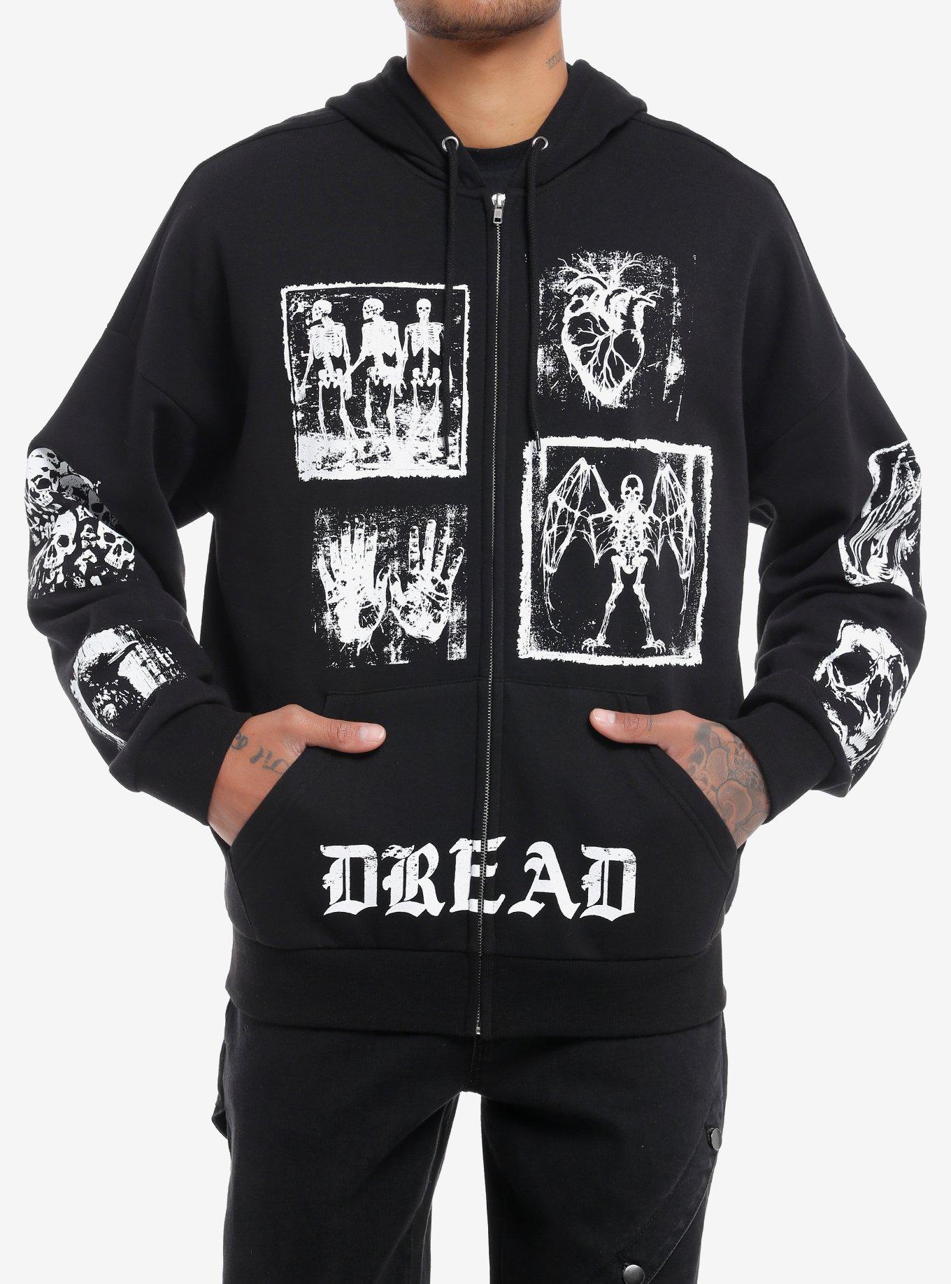 Social Collision Dread Skeleton Patches Hoodie, , hi-res