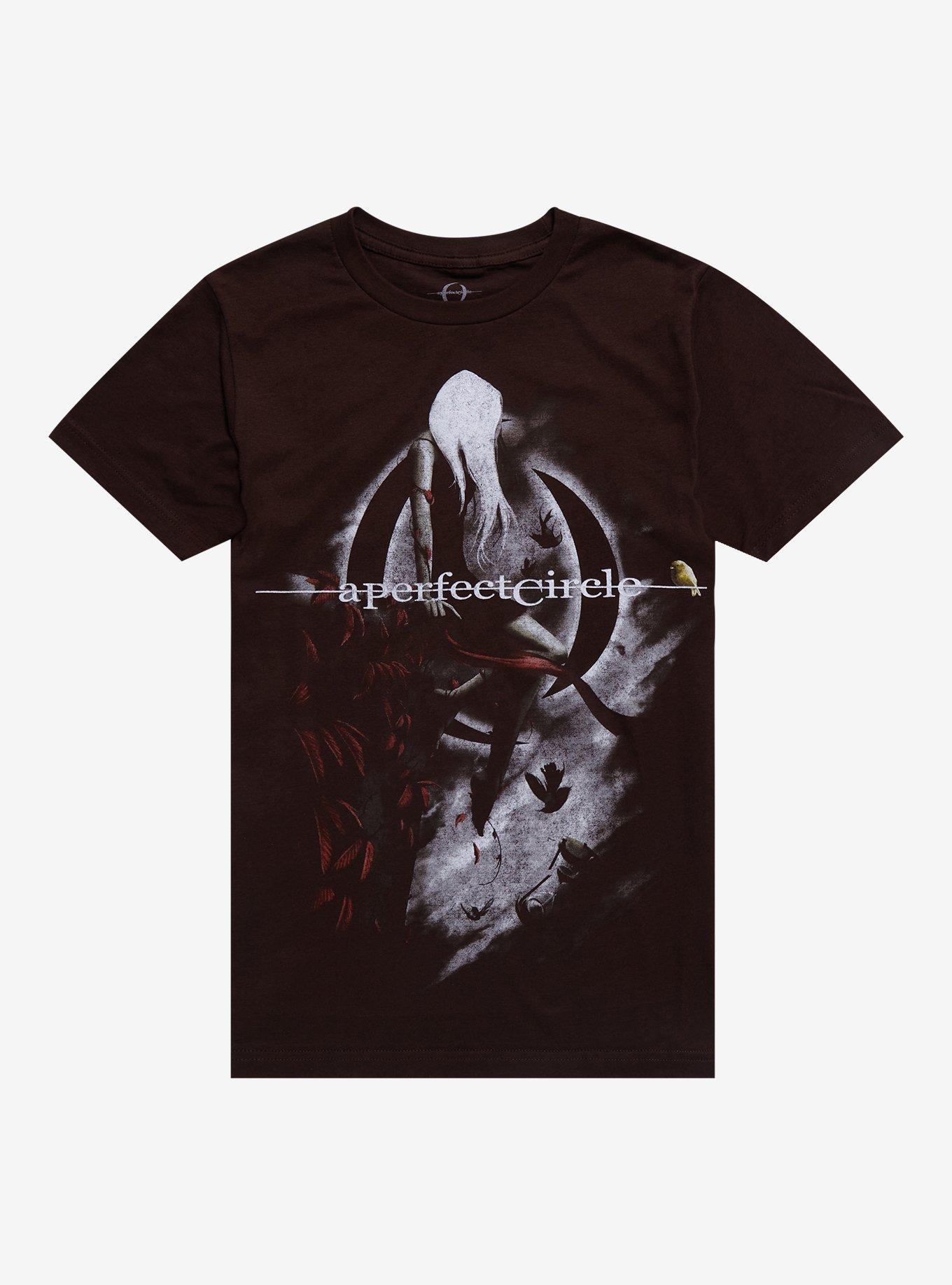 A Perfect Circle Ledge Boyfriend Fit Girls T-Shirt, BROWN, hi-res