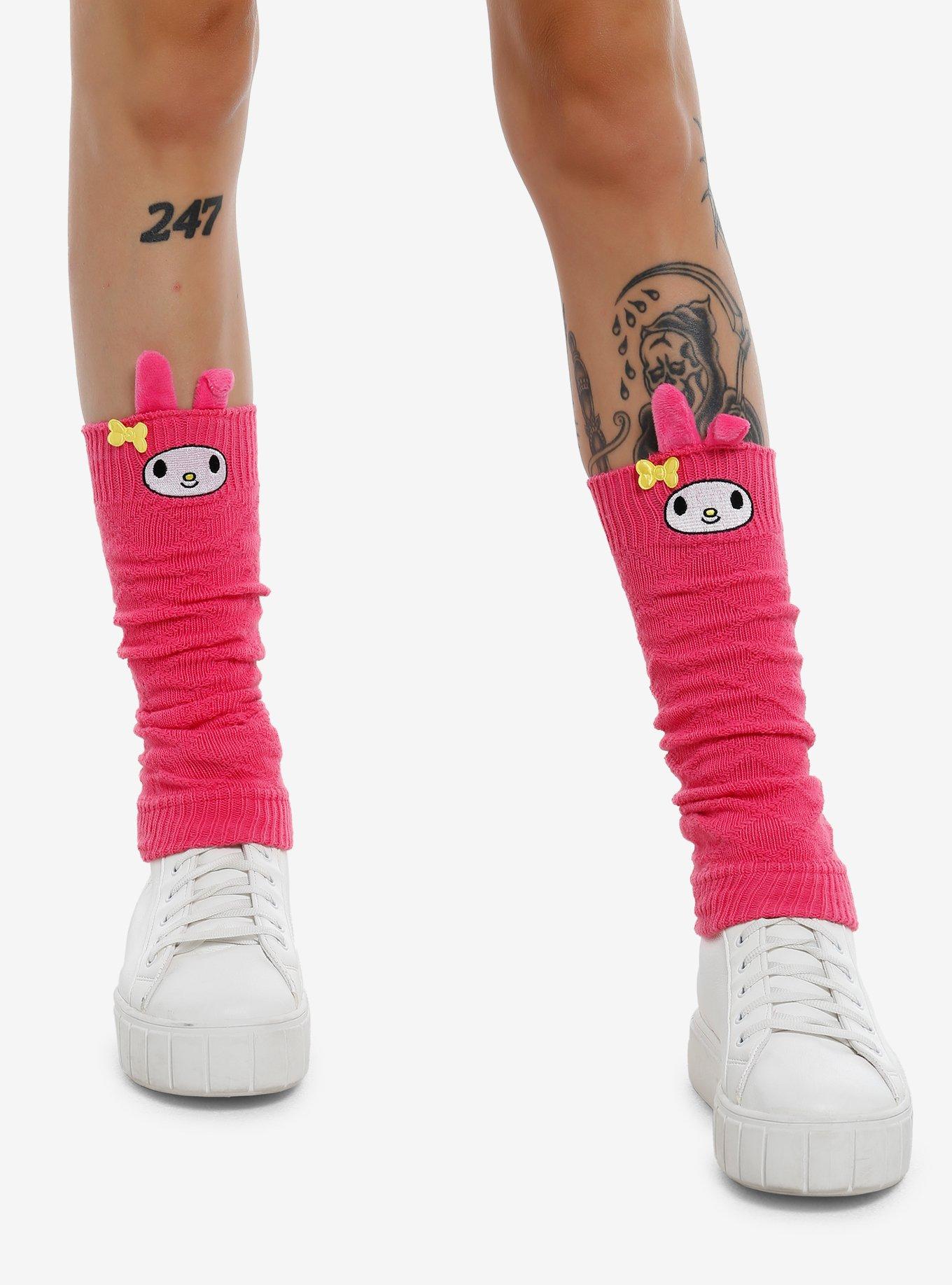 My Melody Figural Ears Leg Warmers, , hi-res