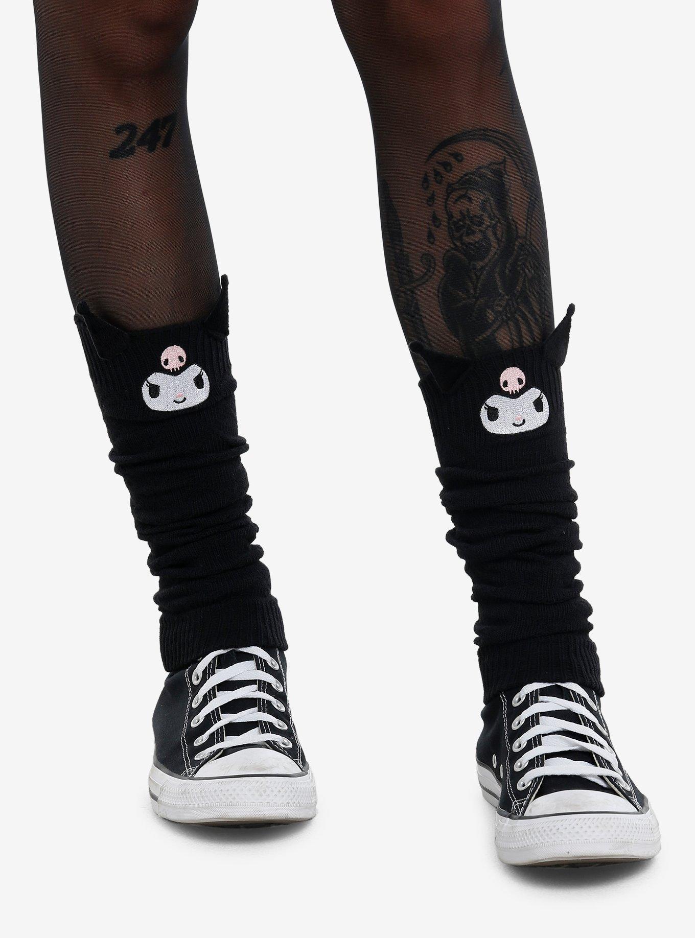 Kuromi Figural Ears Leg Warmers, , hi-res