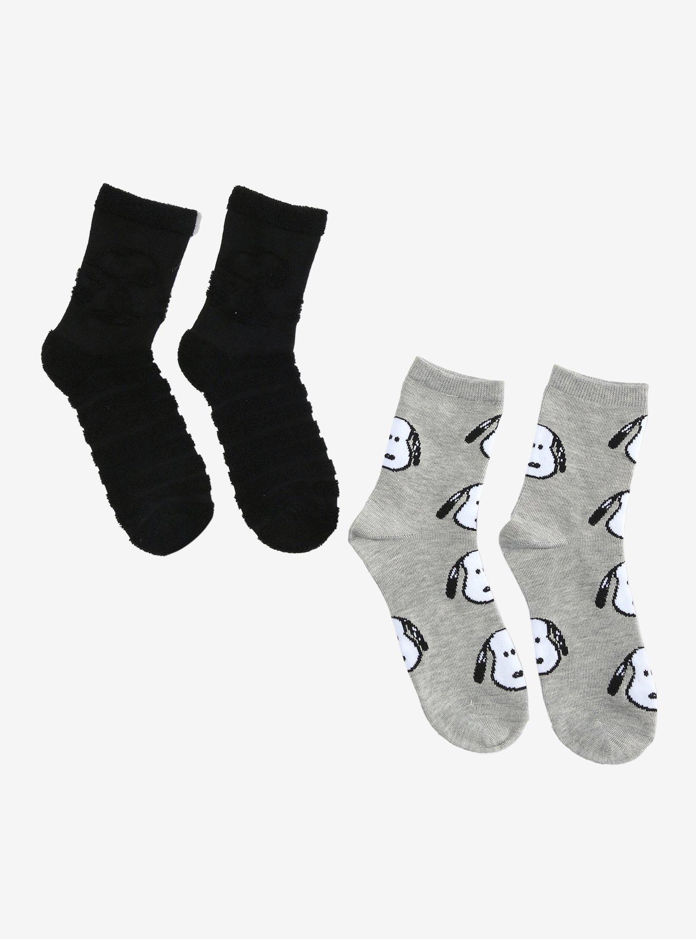 Peanuts Snoopy Crew Socks 2 Pair, , hi-res