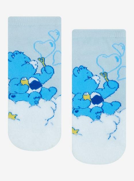 Care Bears Grumpy Bear Clouds No-Show Socks | Hot Topic
