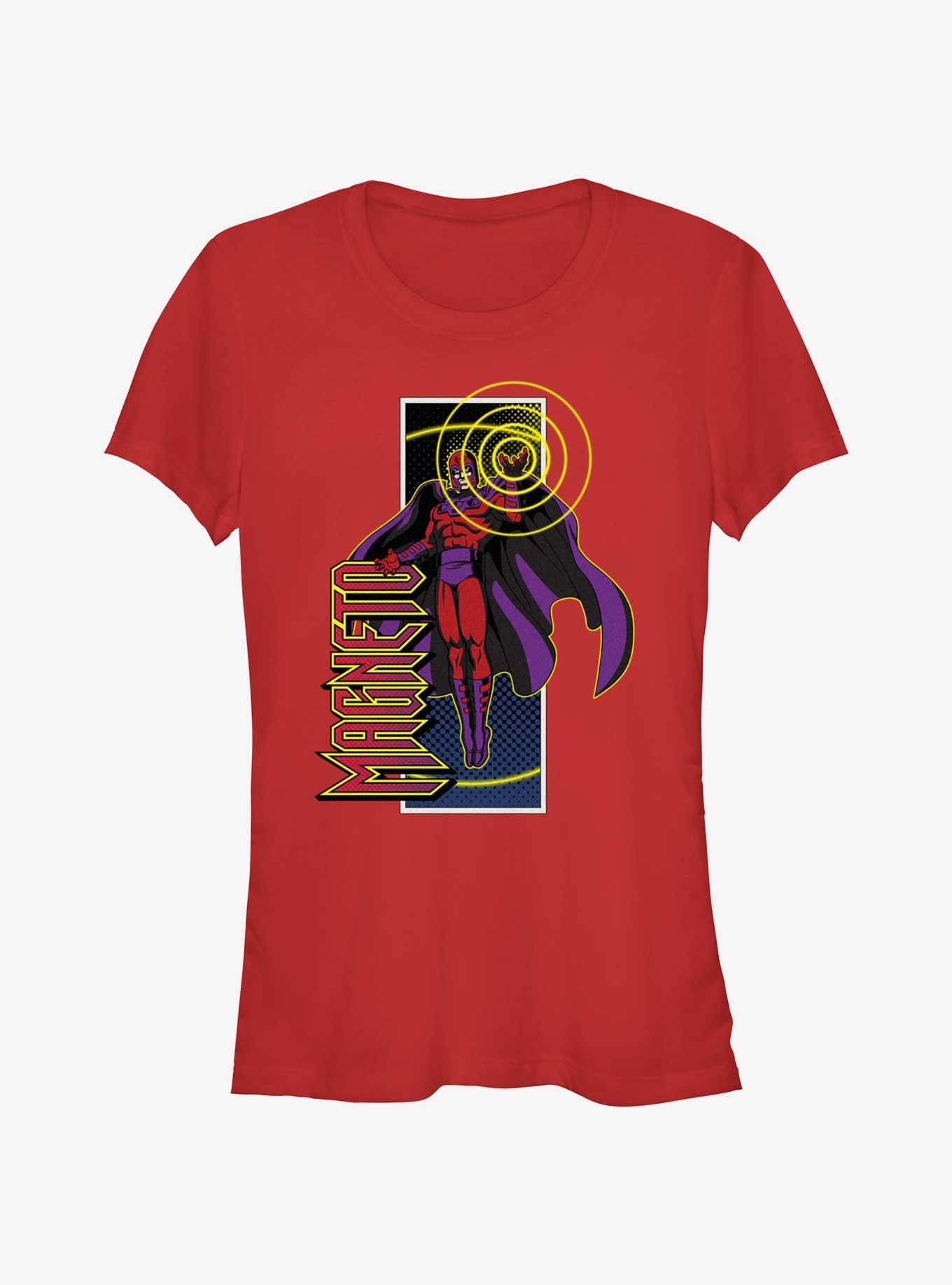 X-Men '97 Magneto Full Power Girls T-Shirt, RED, hi-res