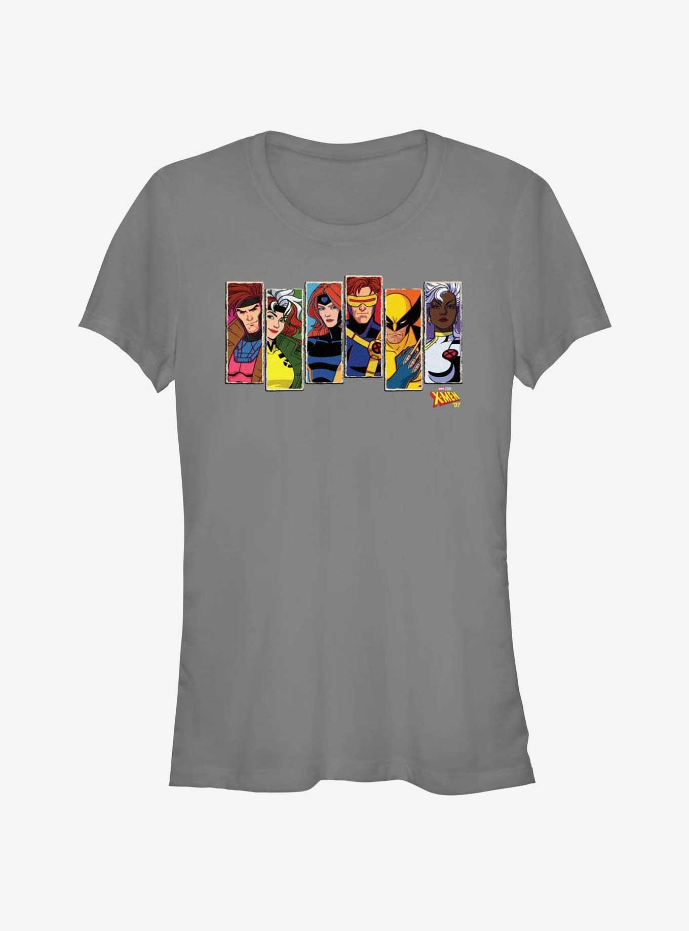 X-Men '97 Vertical Portraits Girls T-Shirt, CHARCOAL, hi-res