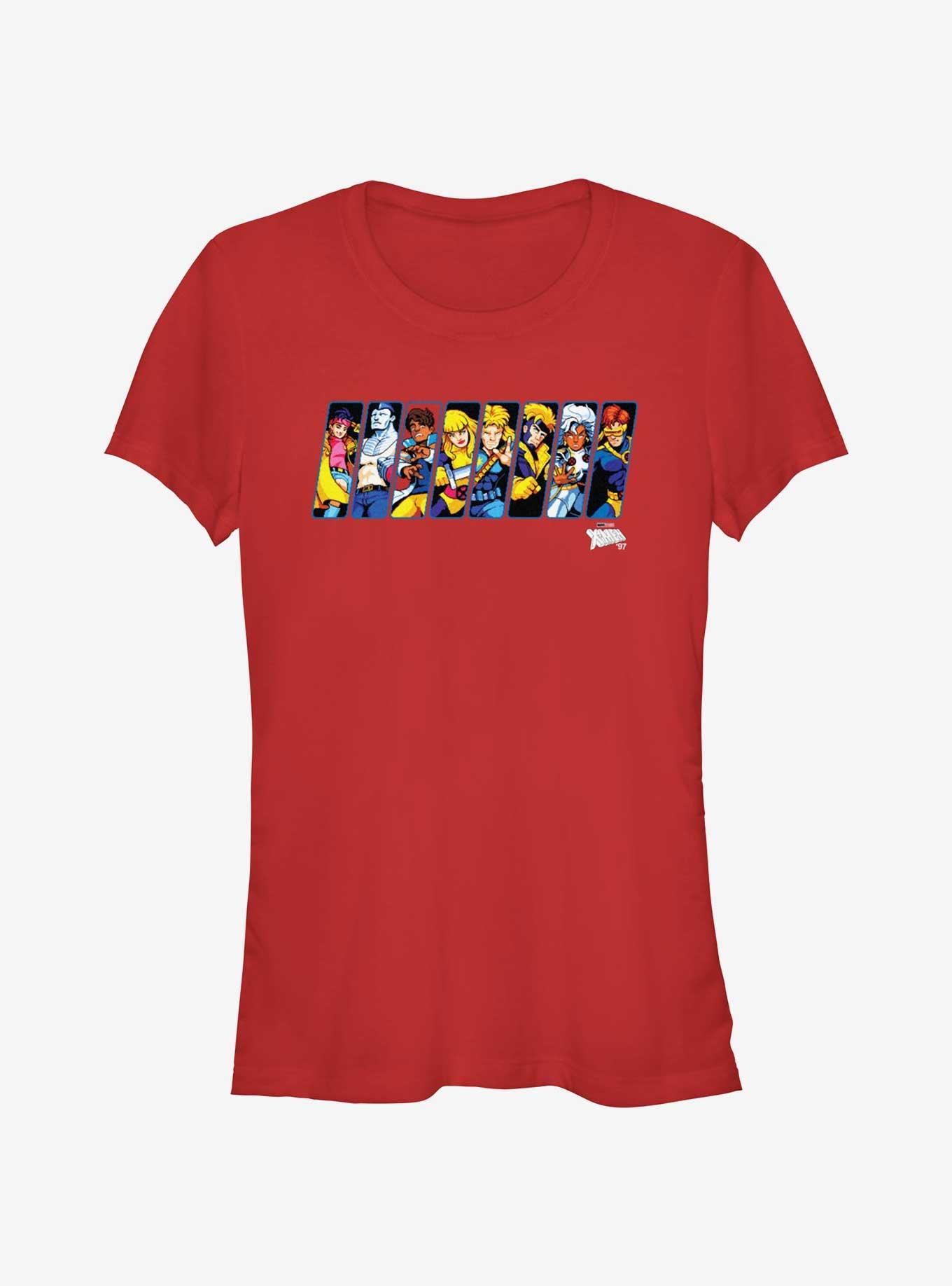 X-Men '97 Select Your Player Girls T-Shirt, RED, hi-res
