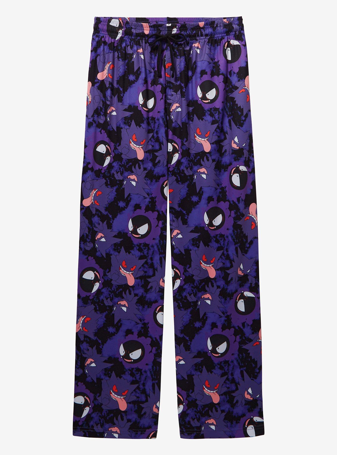 Pokémon Gengar, Gastly, and Hunter Allover Print Sleep Pants — BoxLunch Exclusive, , hi-res