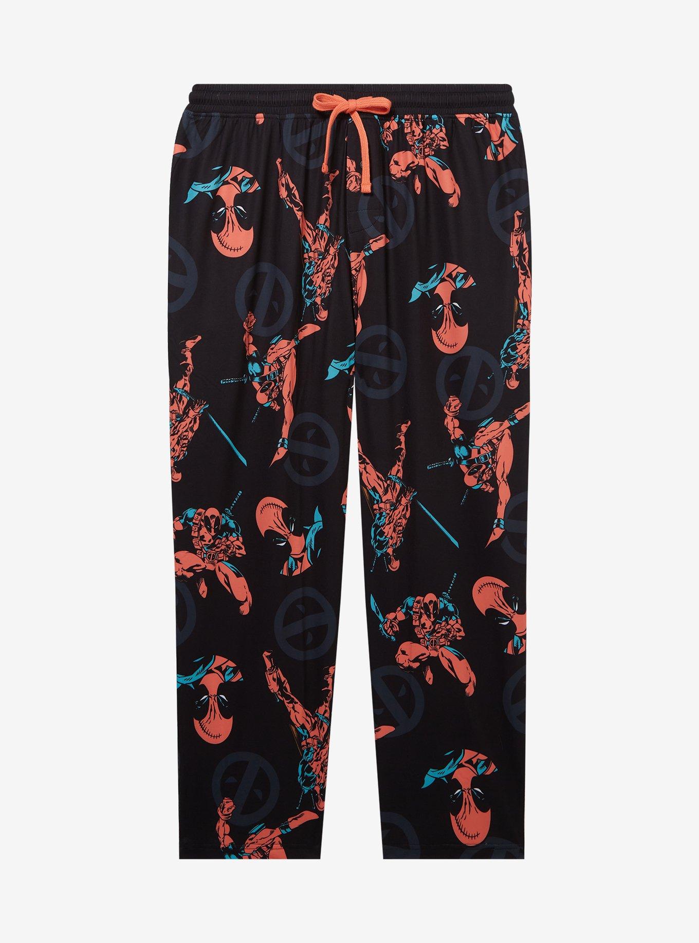 Marvel Deadpool Allover Print Women's Plus Size Sleep Pants - BoxLunch Exclusive, , hi-res