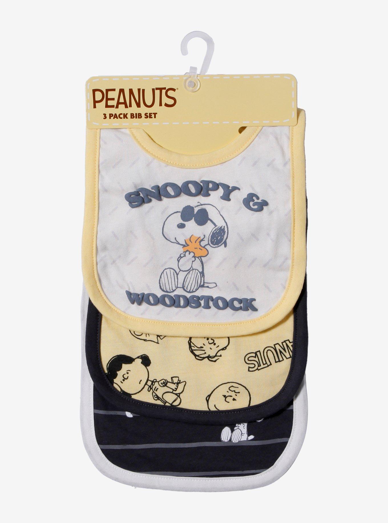 Peanuts Snoopy & Woodstock Bib Set, , hi-res