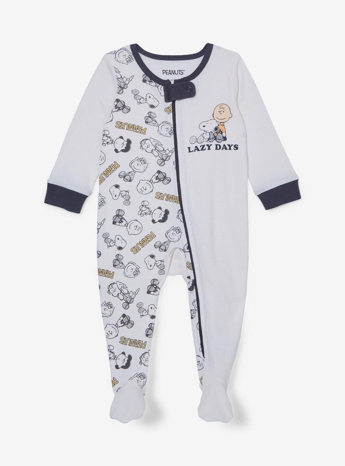 Peanuts Charlie Brown & Snoopy Allover Print Infant One-Piece - BoxLunch Exclusive, MULTI, hi-res