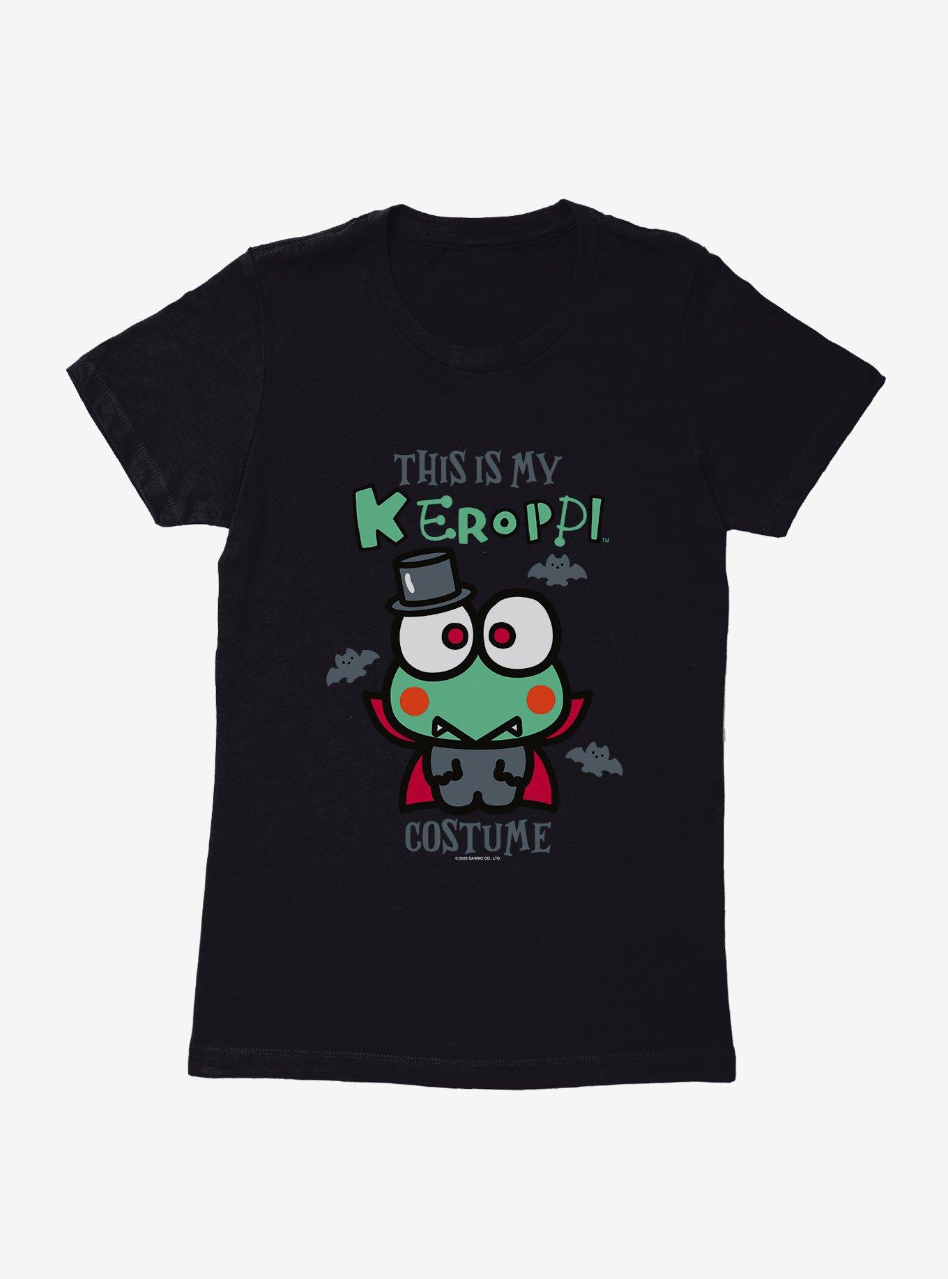 Hello Kitty And Friends Keroppi Vampire costume Womens T-Shirt, BLACK, hi-res