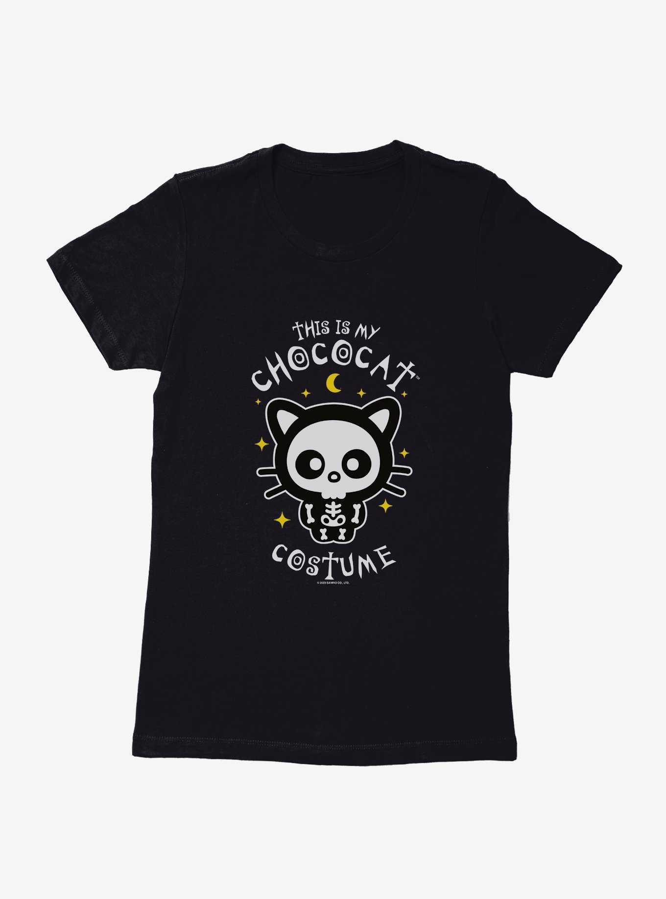 Hello Kitty And Friends Chococat Skeleton Costume Womens T-Shirt, , hi-res