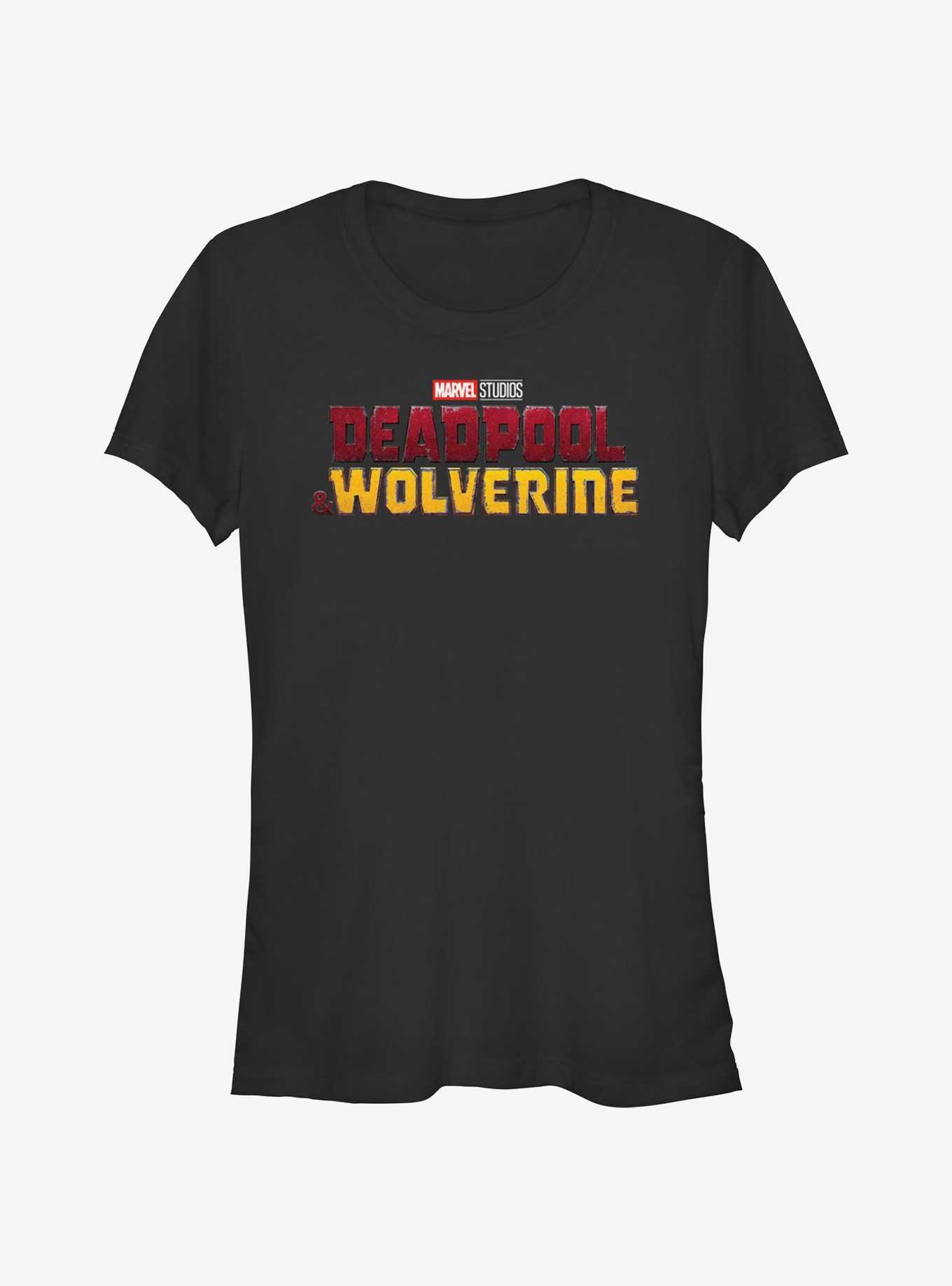 Marvel Deadpool & Wolverine Logo Girls T-Shirt, BLACK, hi-res