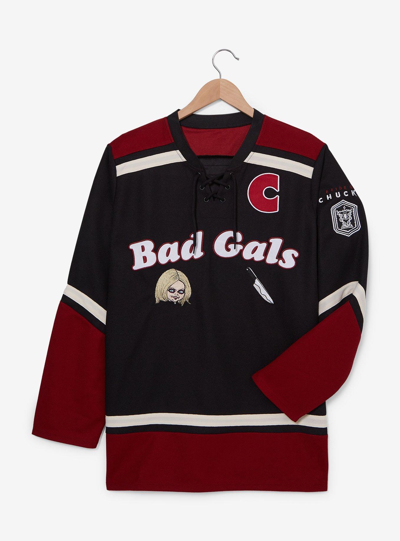 Bride of Chucky Tiffany Valentine Hockey Jersey - BoxLunch Exclusive, RED  BLACK, hi-res