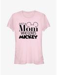 Disney Mickey Mouse Mom Loves Mickey Girls T-Shirt, LIGHT PINK, hi-res