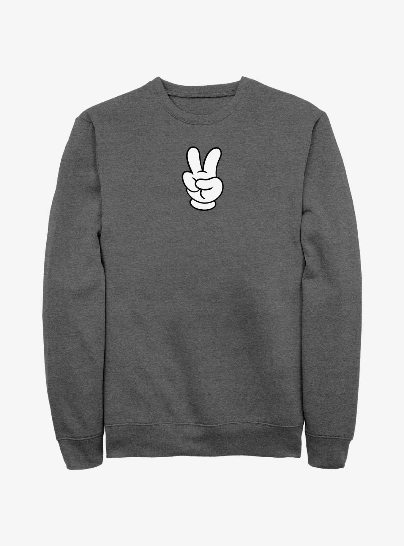 Disney Mickey Mouse Peace Hand Sweatshirt, , hi-res