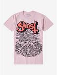 Ghost Seven Inches Of Satanic Panic Boyfriend Fit Girls T-Shirt, PINK, hi-res