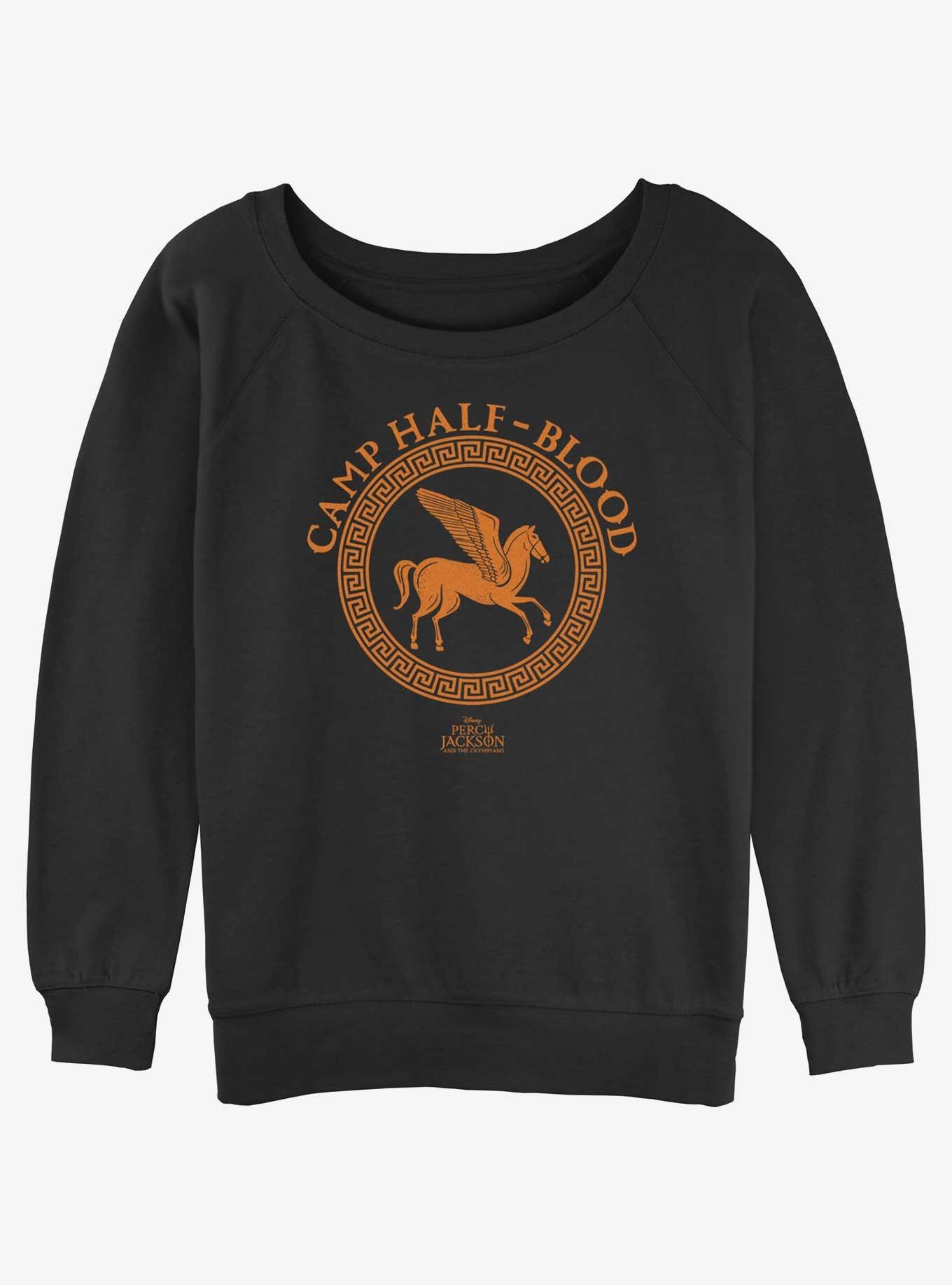 Disney Percy Jackson And The Olympians Camp Half Blood Icon Logo Girls Slouchy Sweatshirt, , hi-res